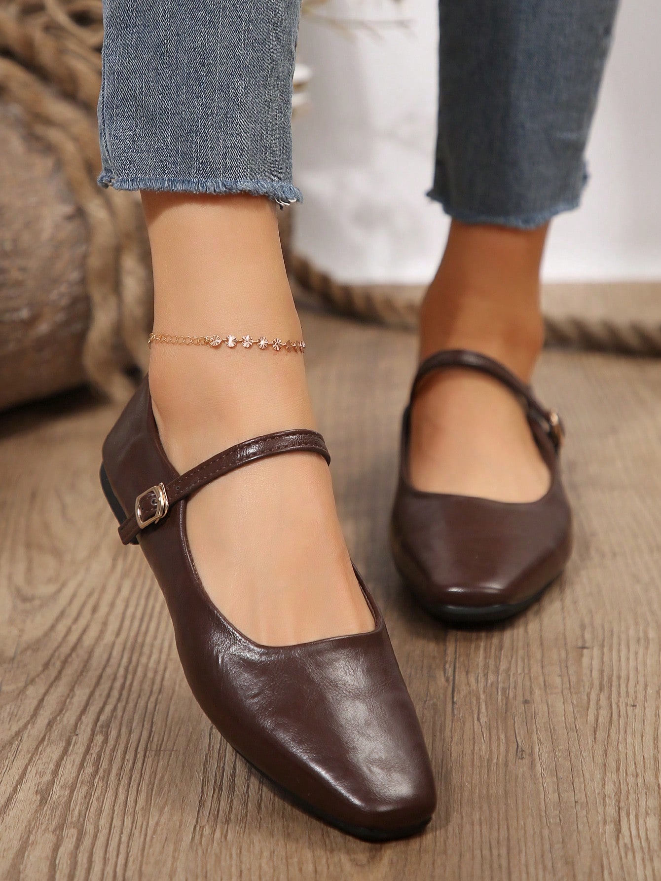 In Brown Women Flats