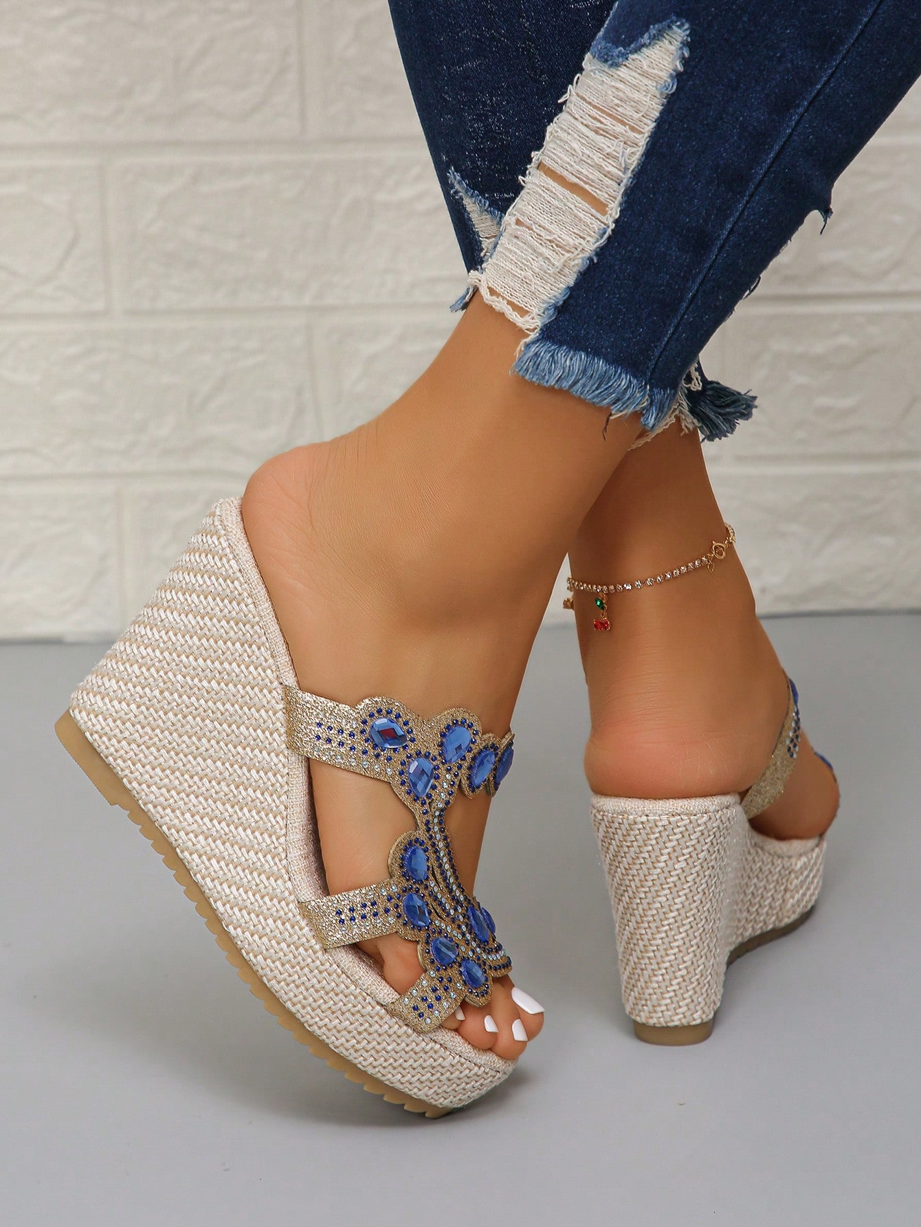 In Blue Women Platforms & Wedge Sandals