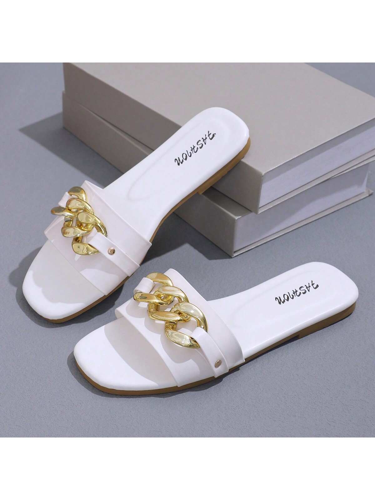 In White Women Flat Sandals