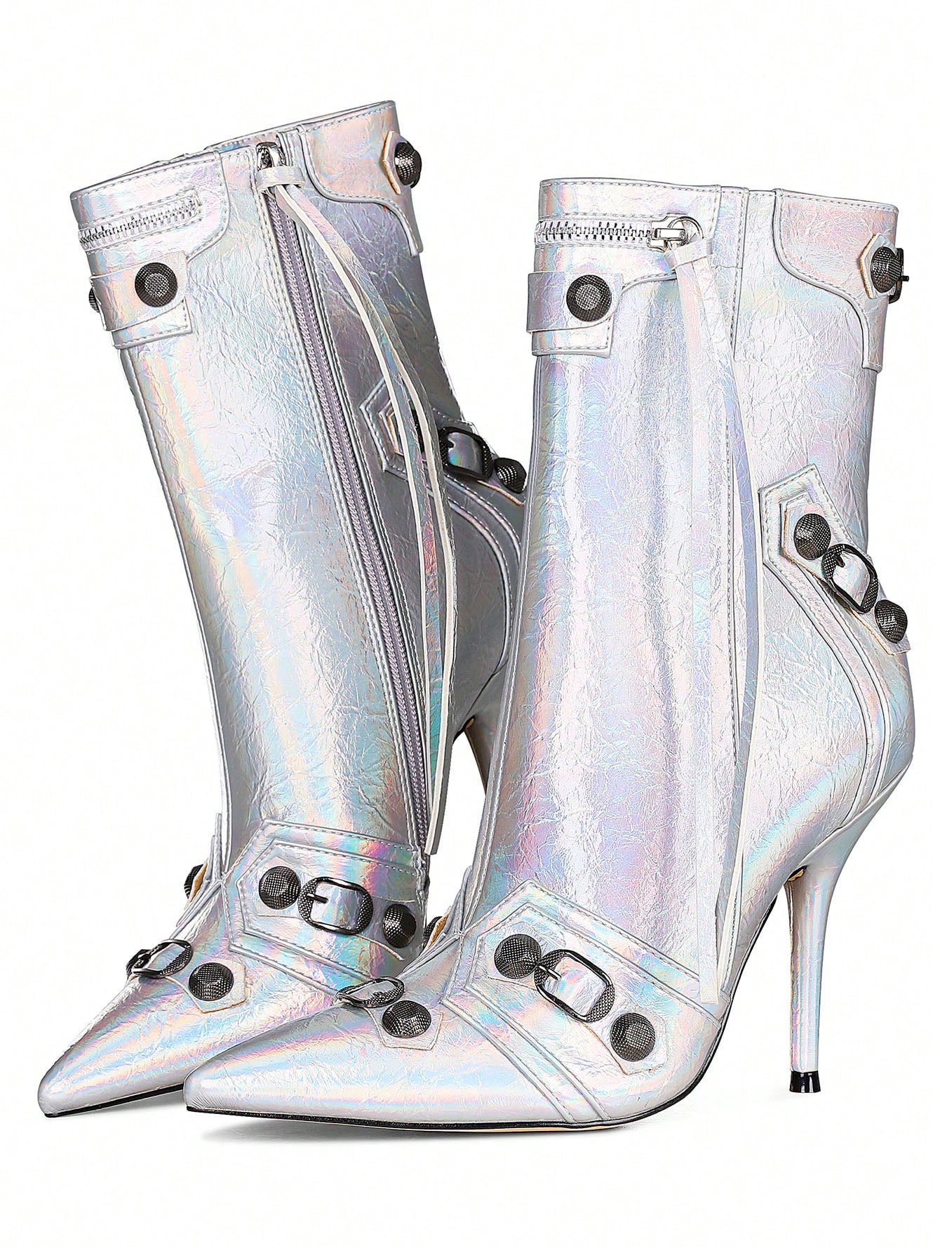 In Silver Women Ankle Boots & Booties