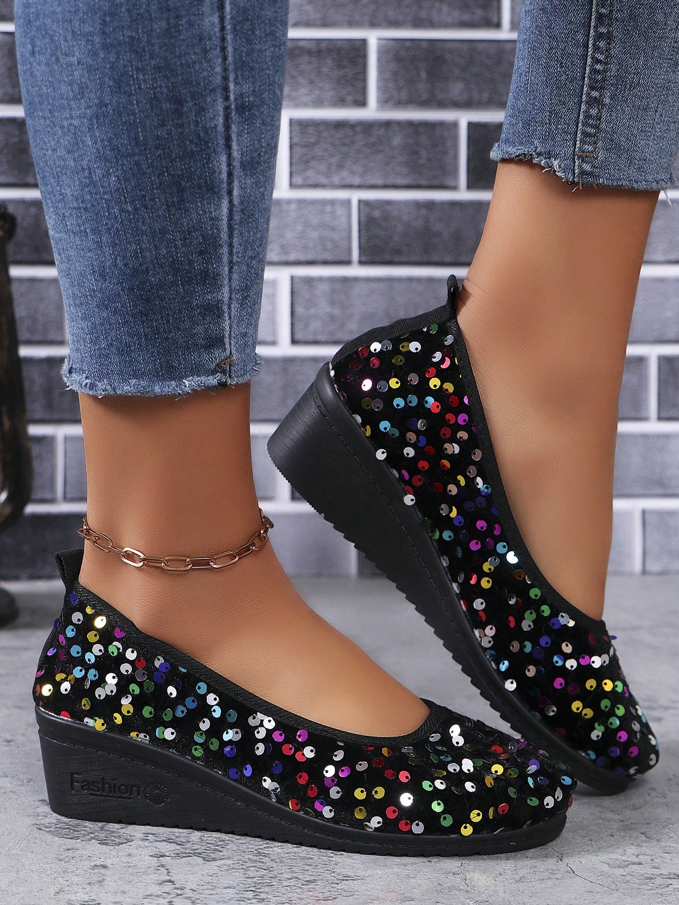 In Multicolor Women Wedges & Flatform