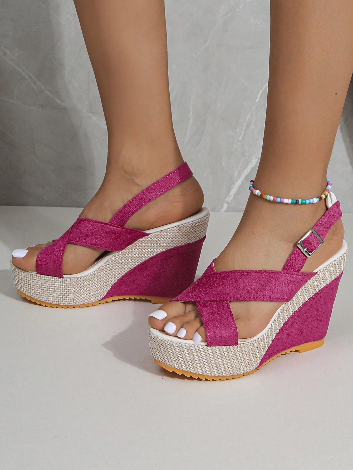 In Hot Pink Women Platforms & Wedge Sandals