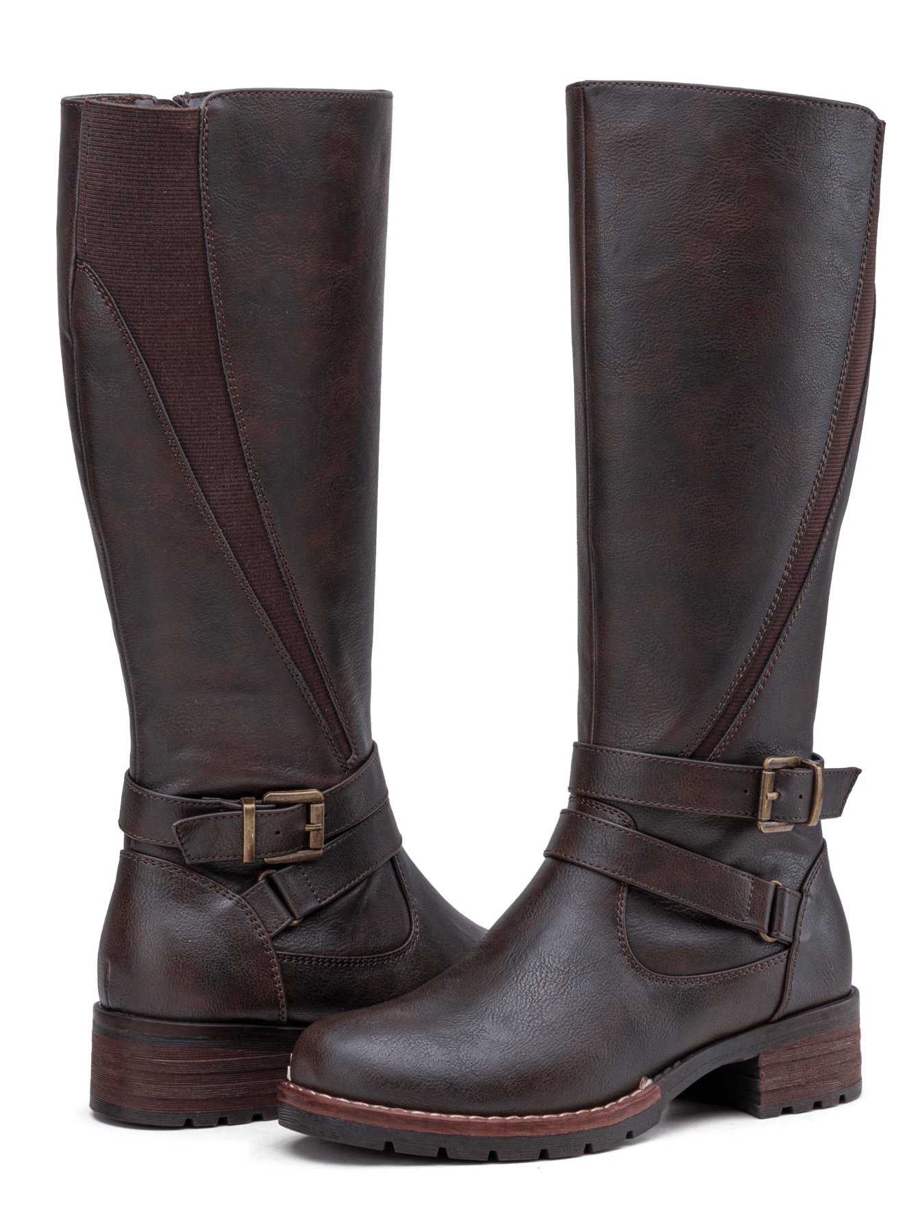 In Coffee Brown Women Fashion Boots