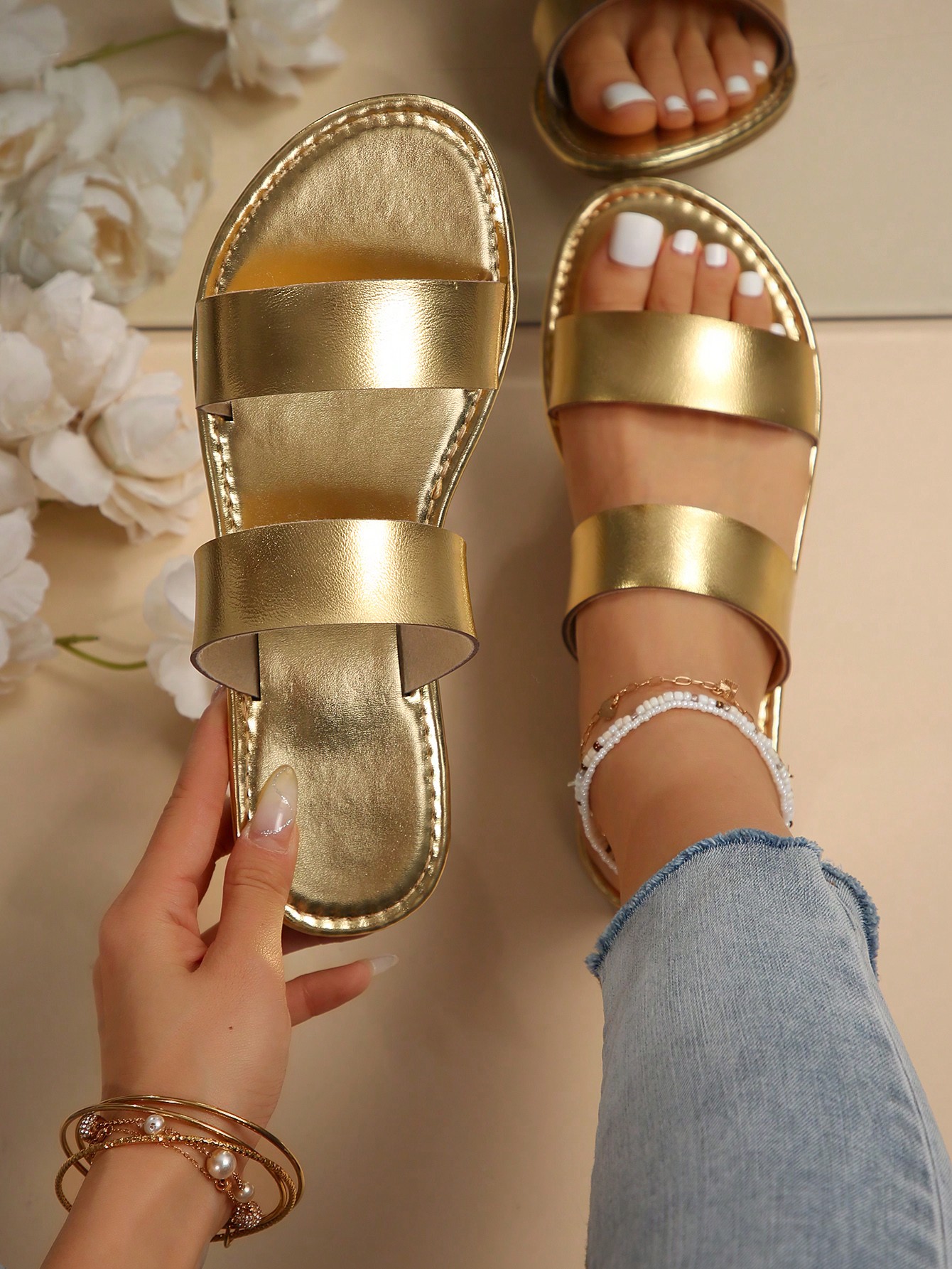 In Gold Women Shoes