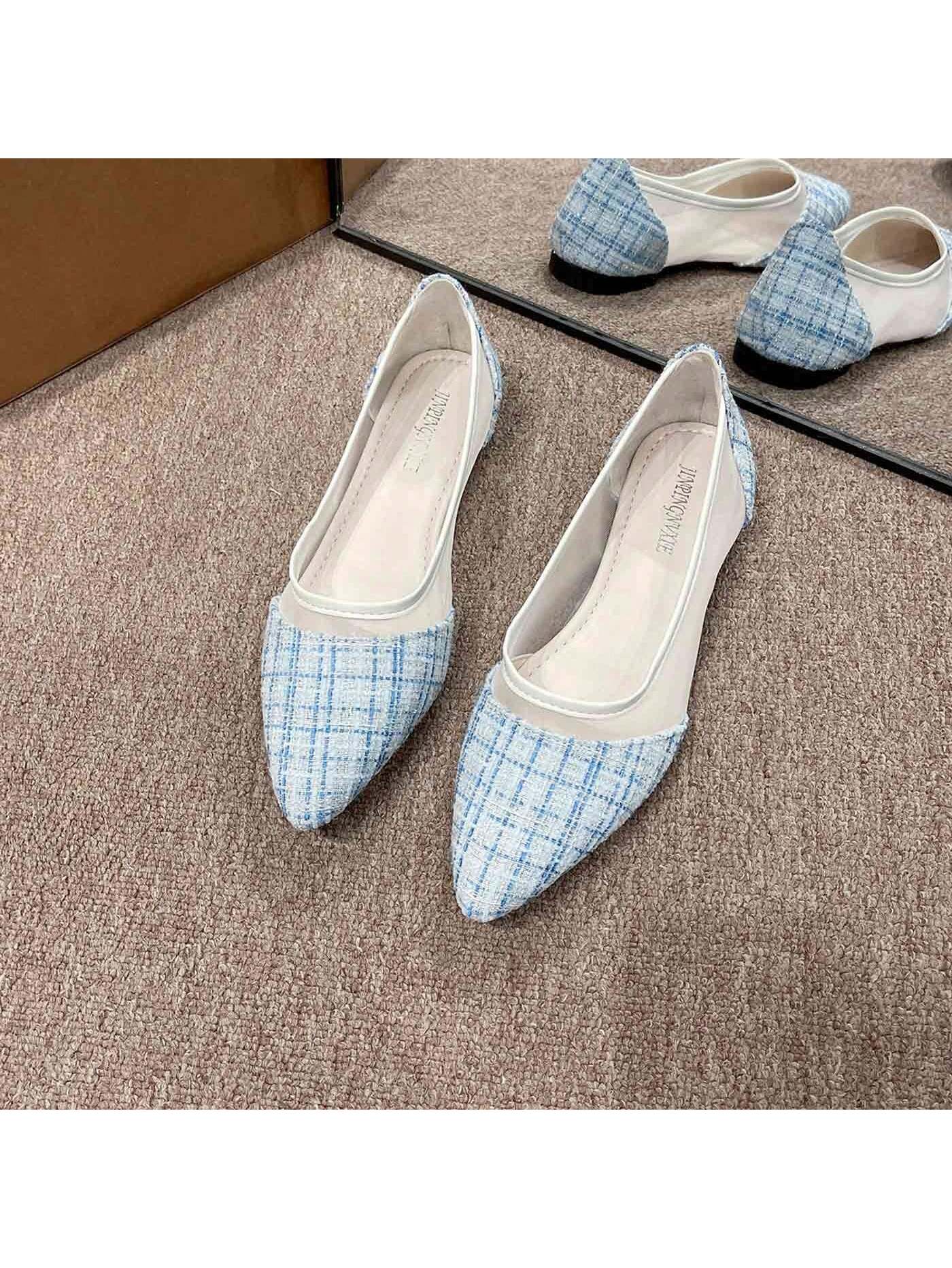 In Baby Blue Women Flats