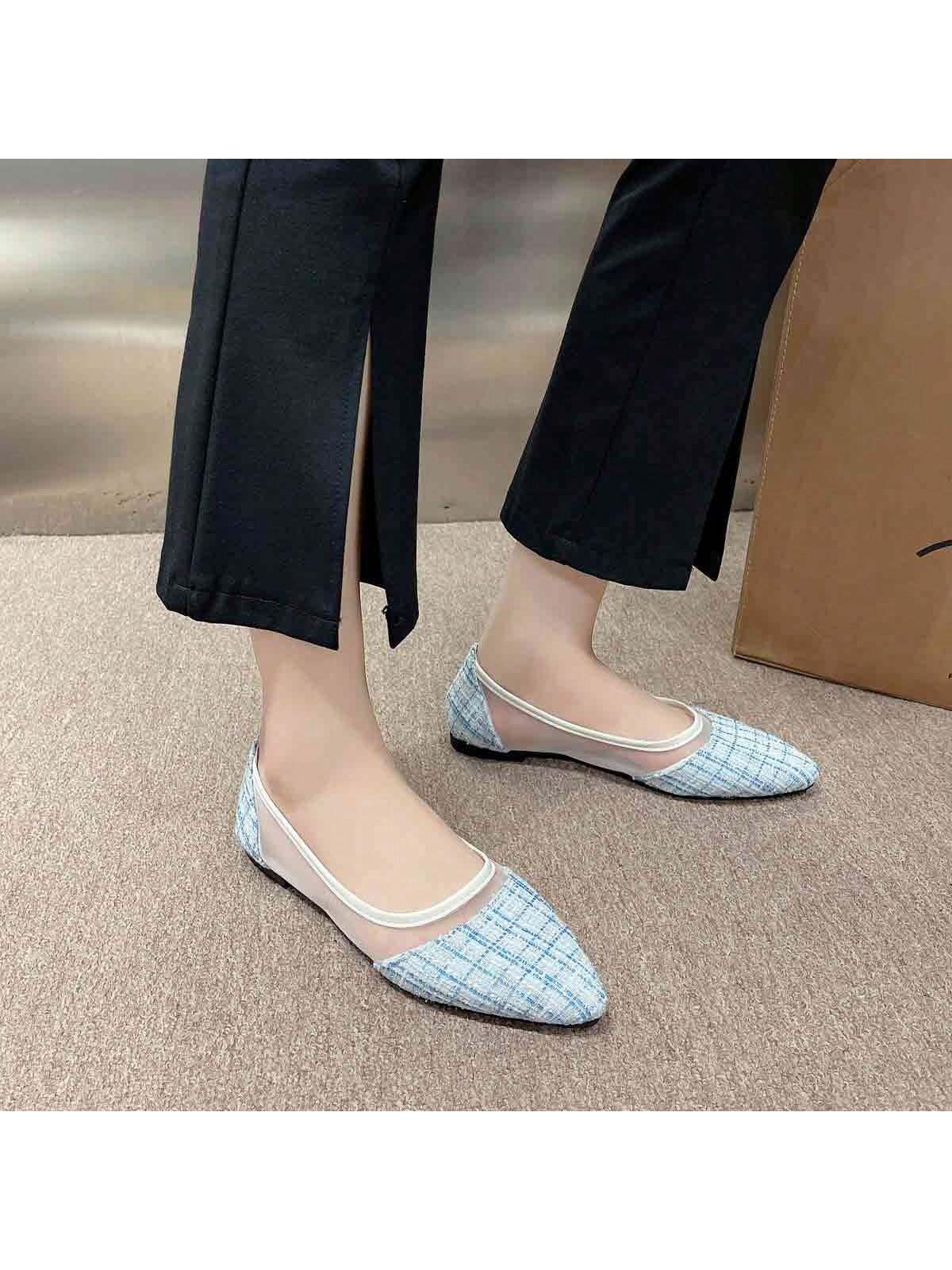 In Baby Blue Women Flats