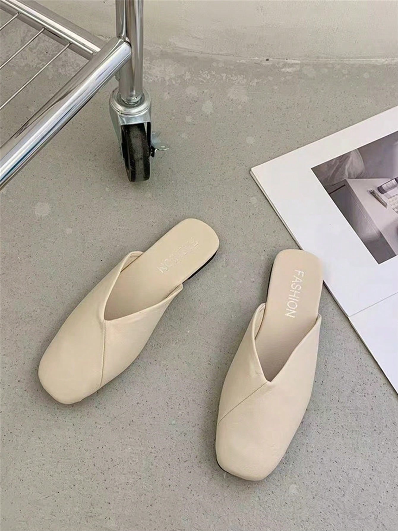 In Beige Women Flats