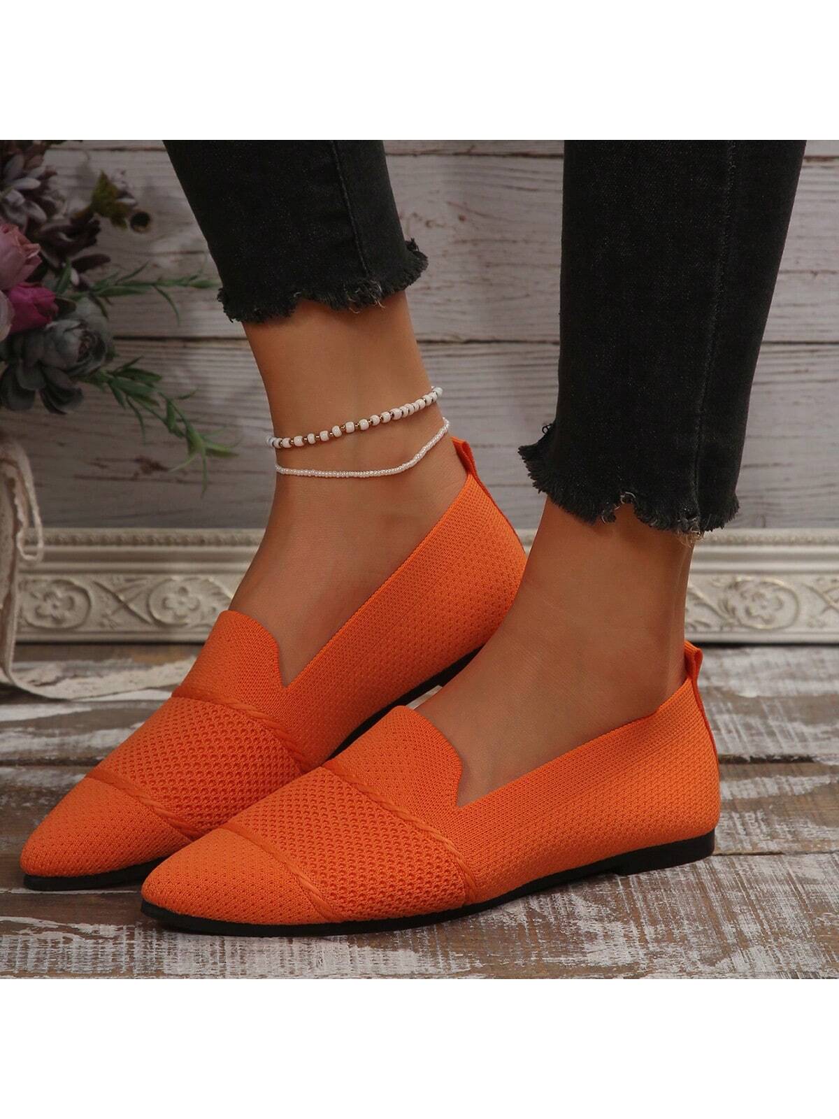 In Orange Women Flats