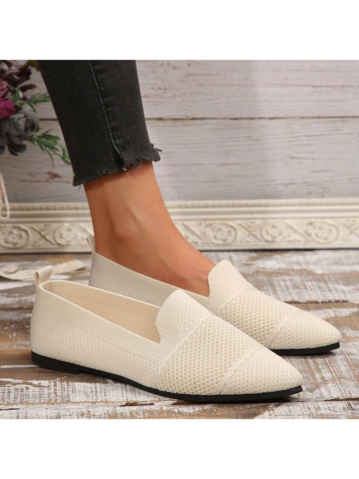 In Beige Women Flats