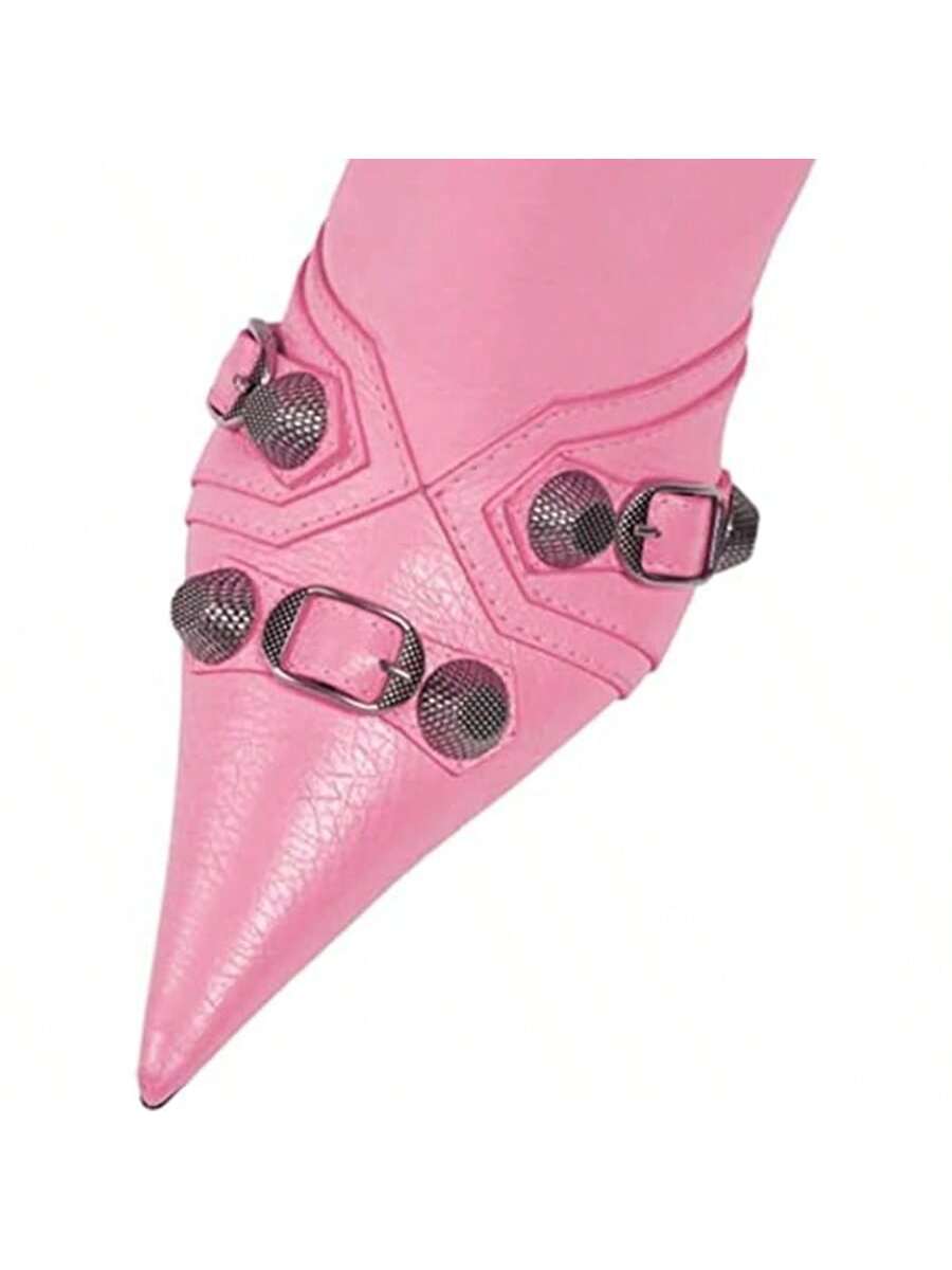 In Pink Women Knee-High Boots