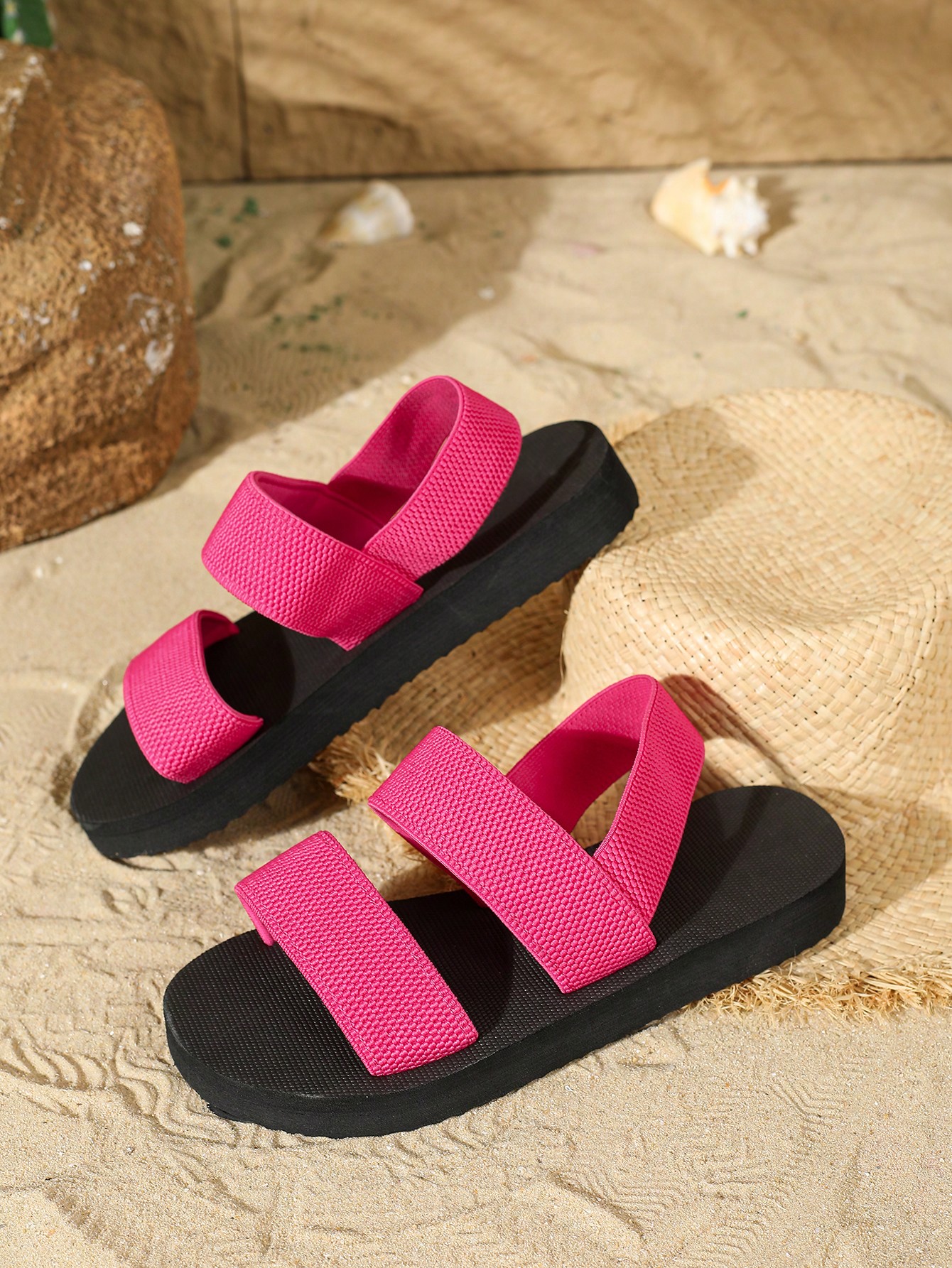 In Baby Pink Women Flat Sandals