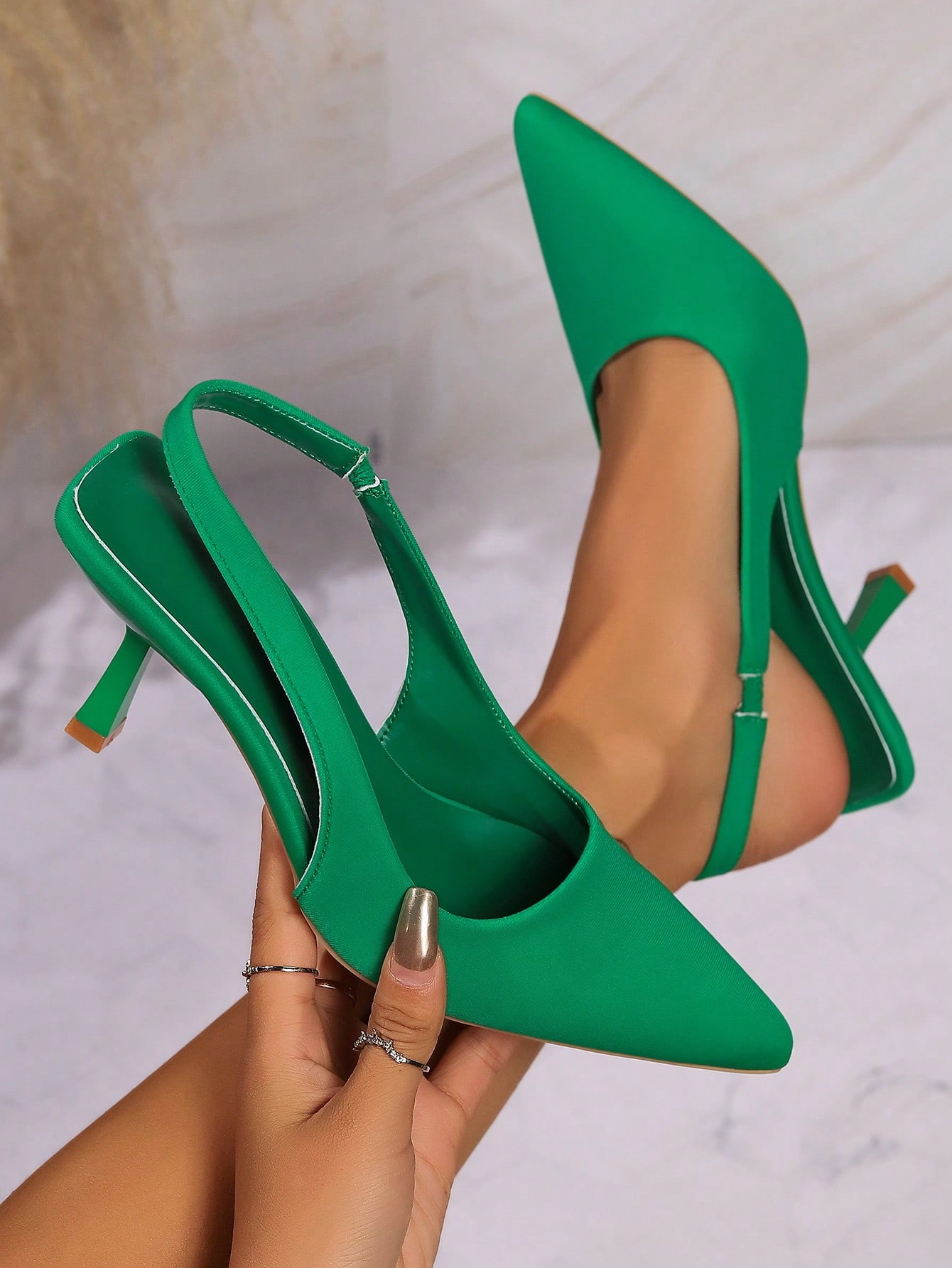 In Green Women Pumps