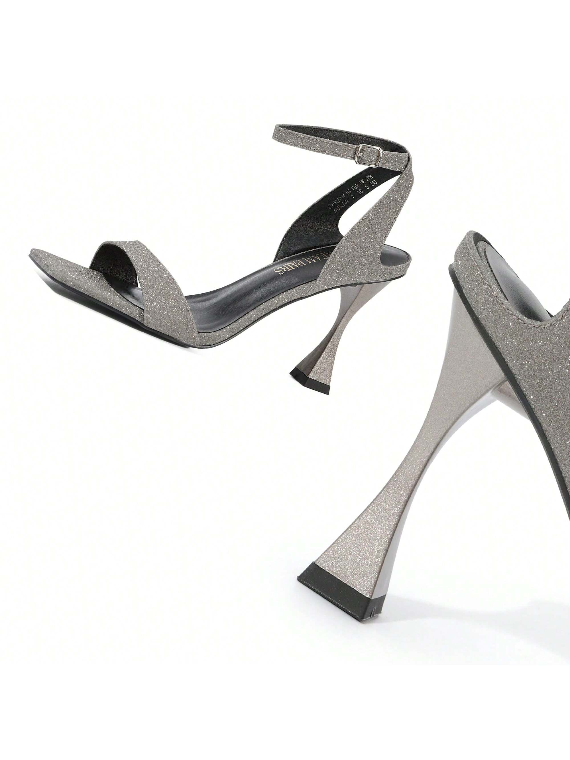 In Grey Women Heeled Sandals