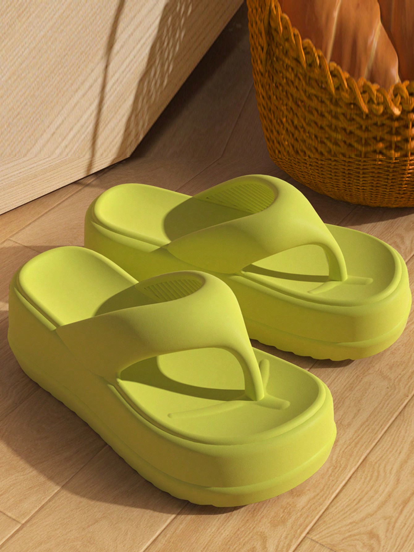 In Green Women Flip-Flops