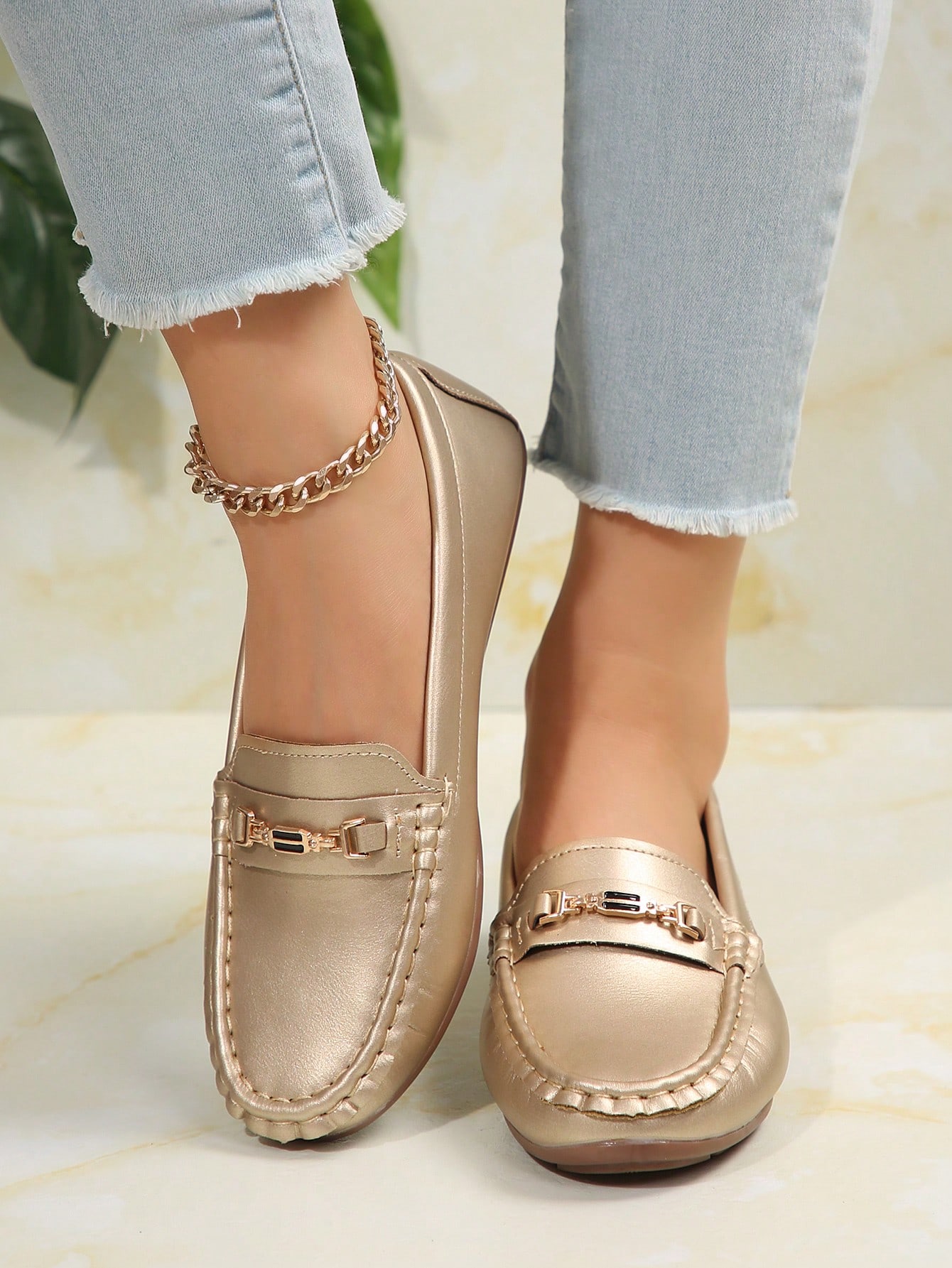 In Champagne Women Flats