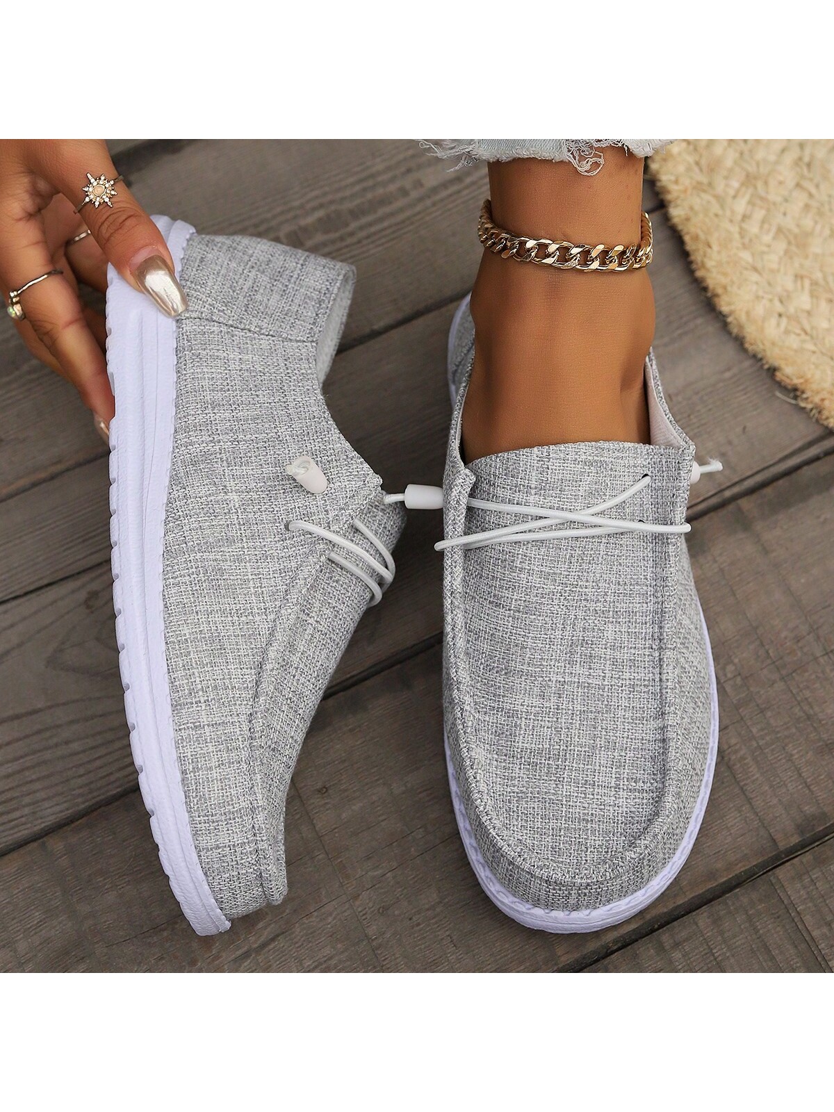 In Light Grey Women Shoes