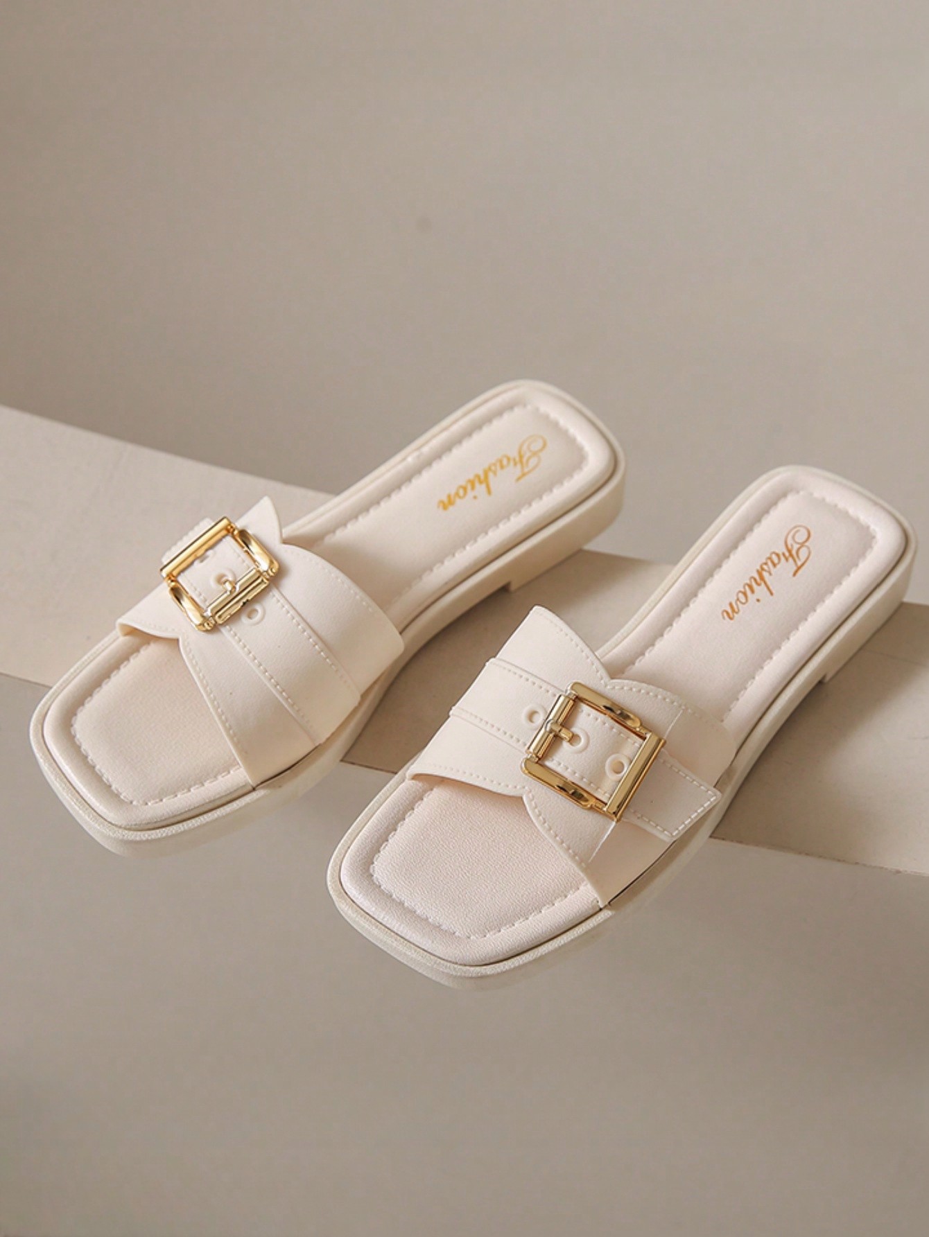 In White Women Flat Sandals