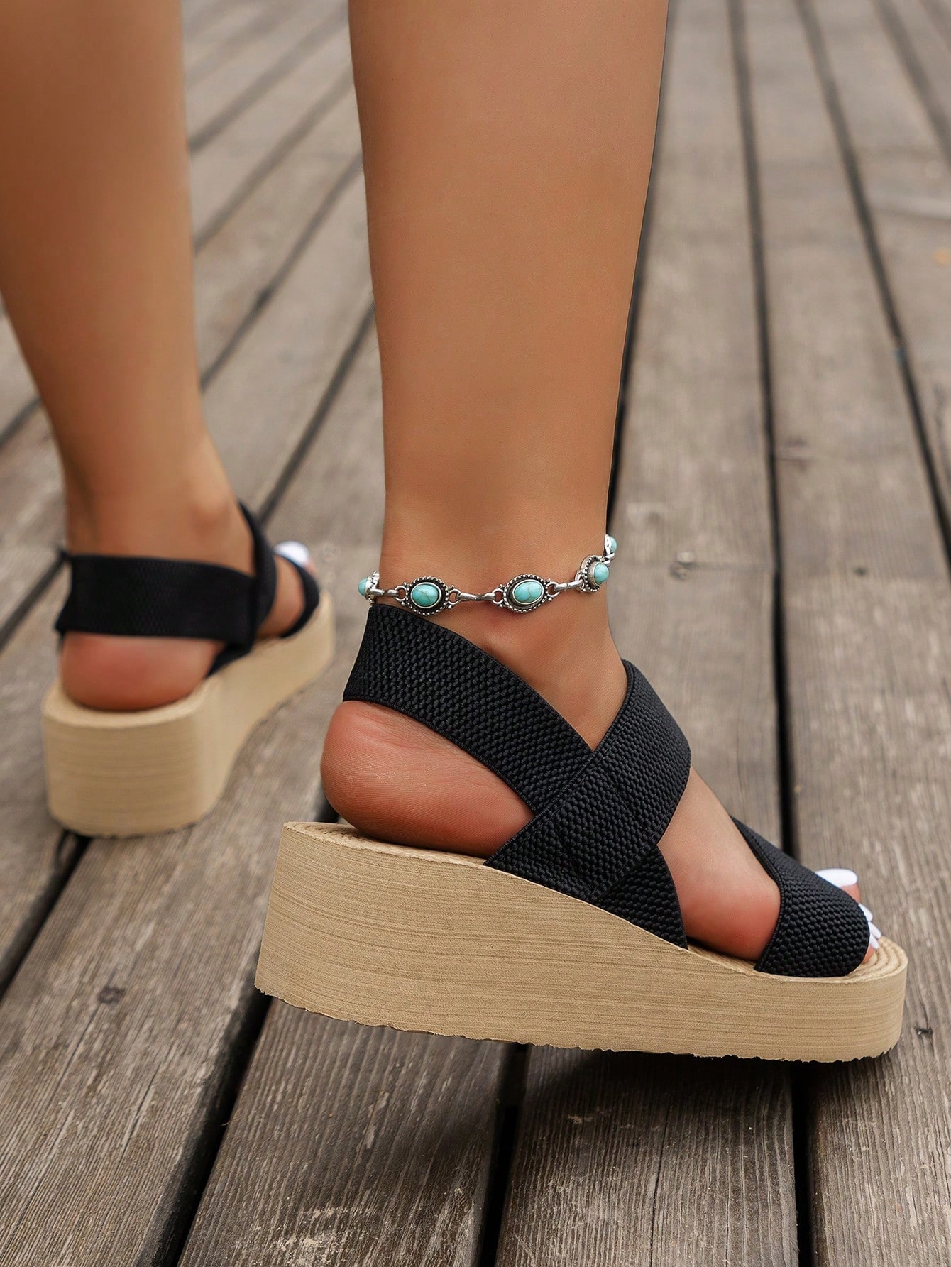 Mid Heel Women Heeled Sandals