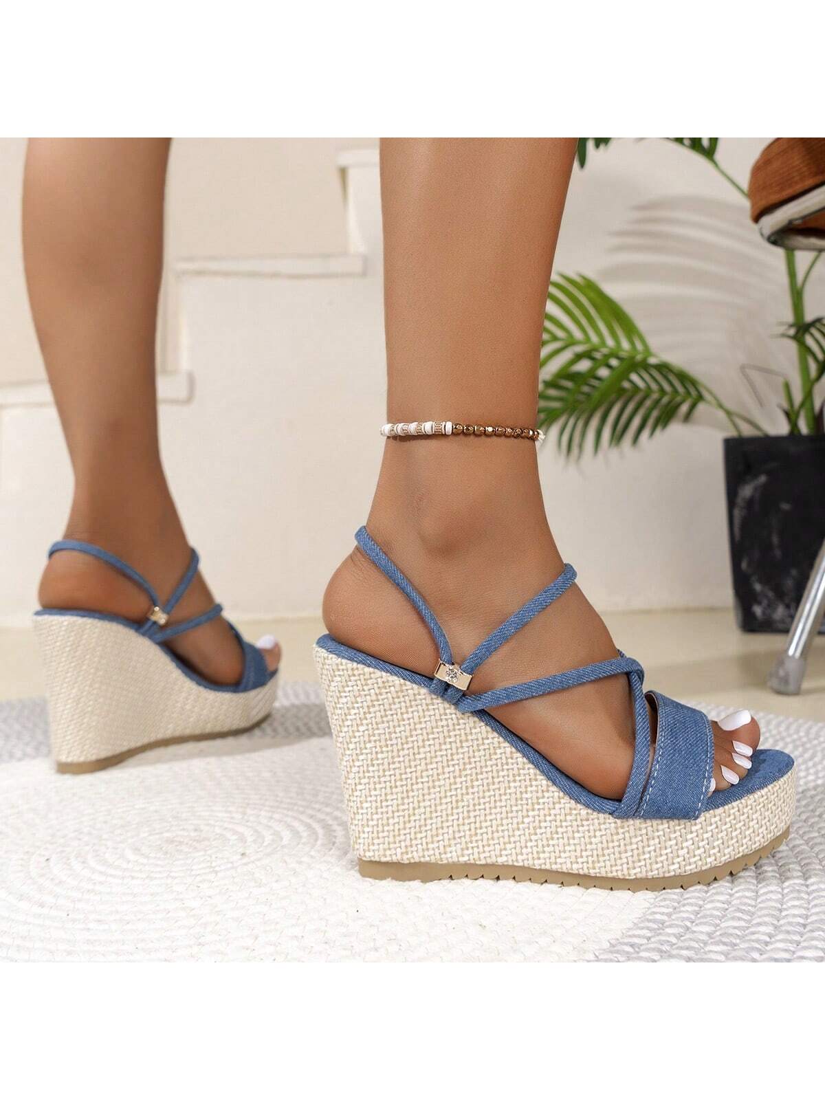 In Blue Women Platforms & Wedge Sandals