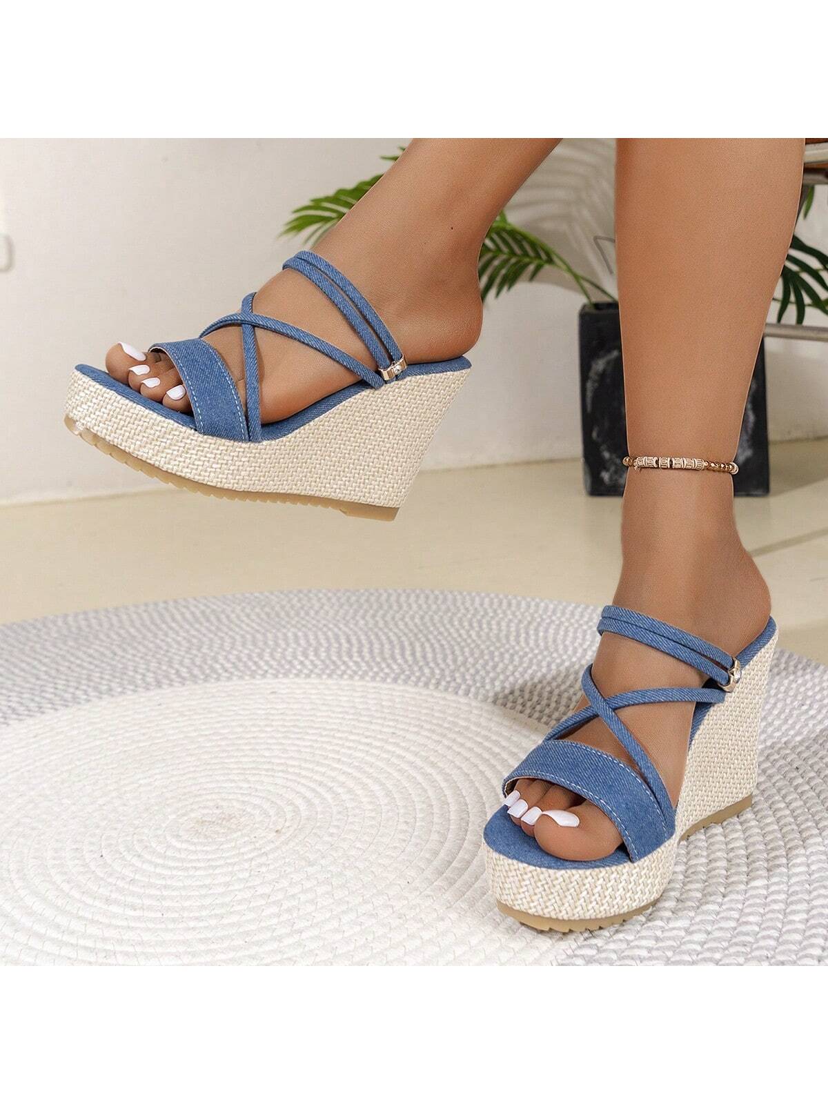 In Blue Women Platforms & Wedge Sandals