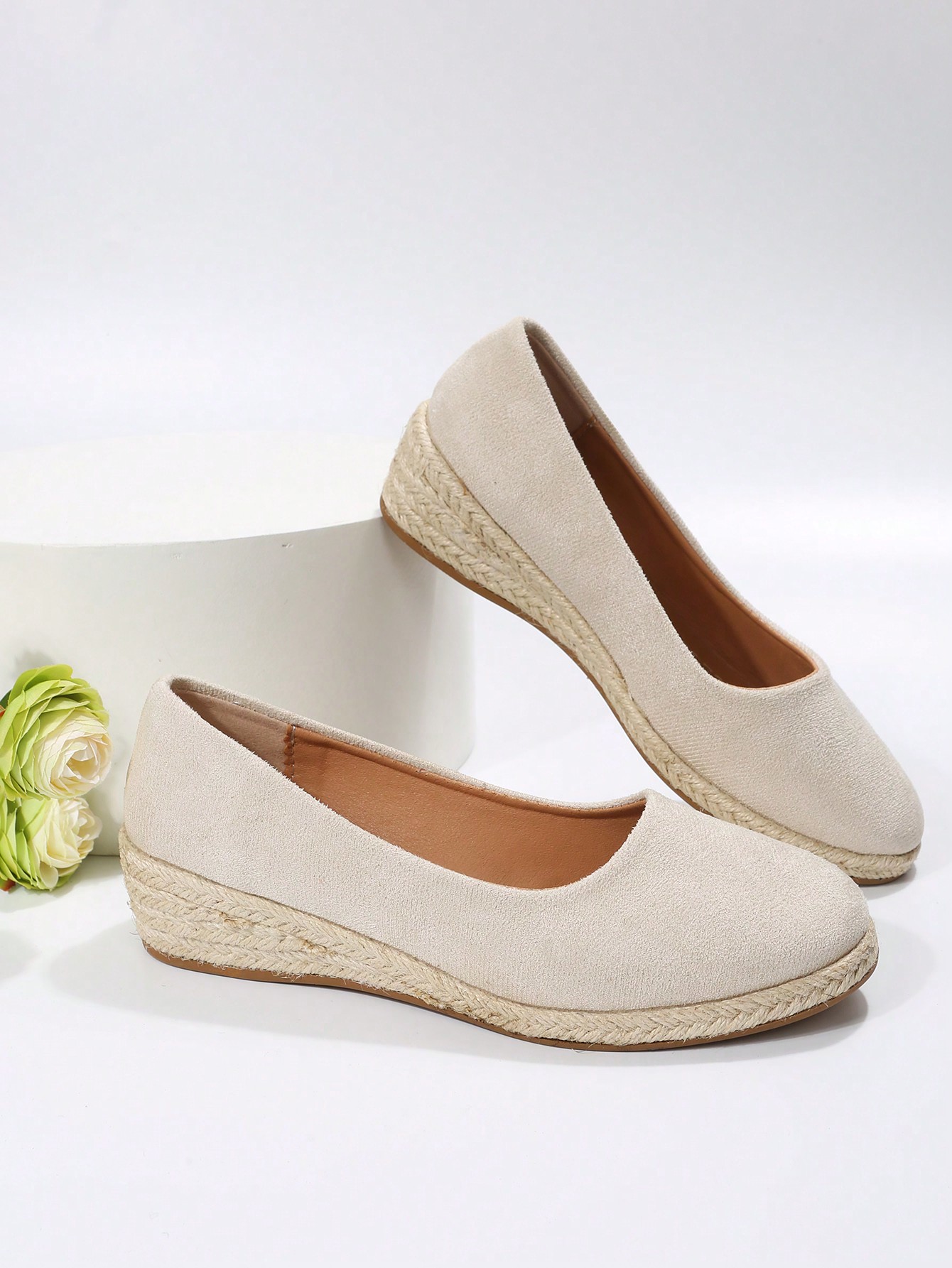 In Beige Women Wedges & Flatform