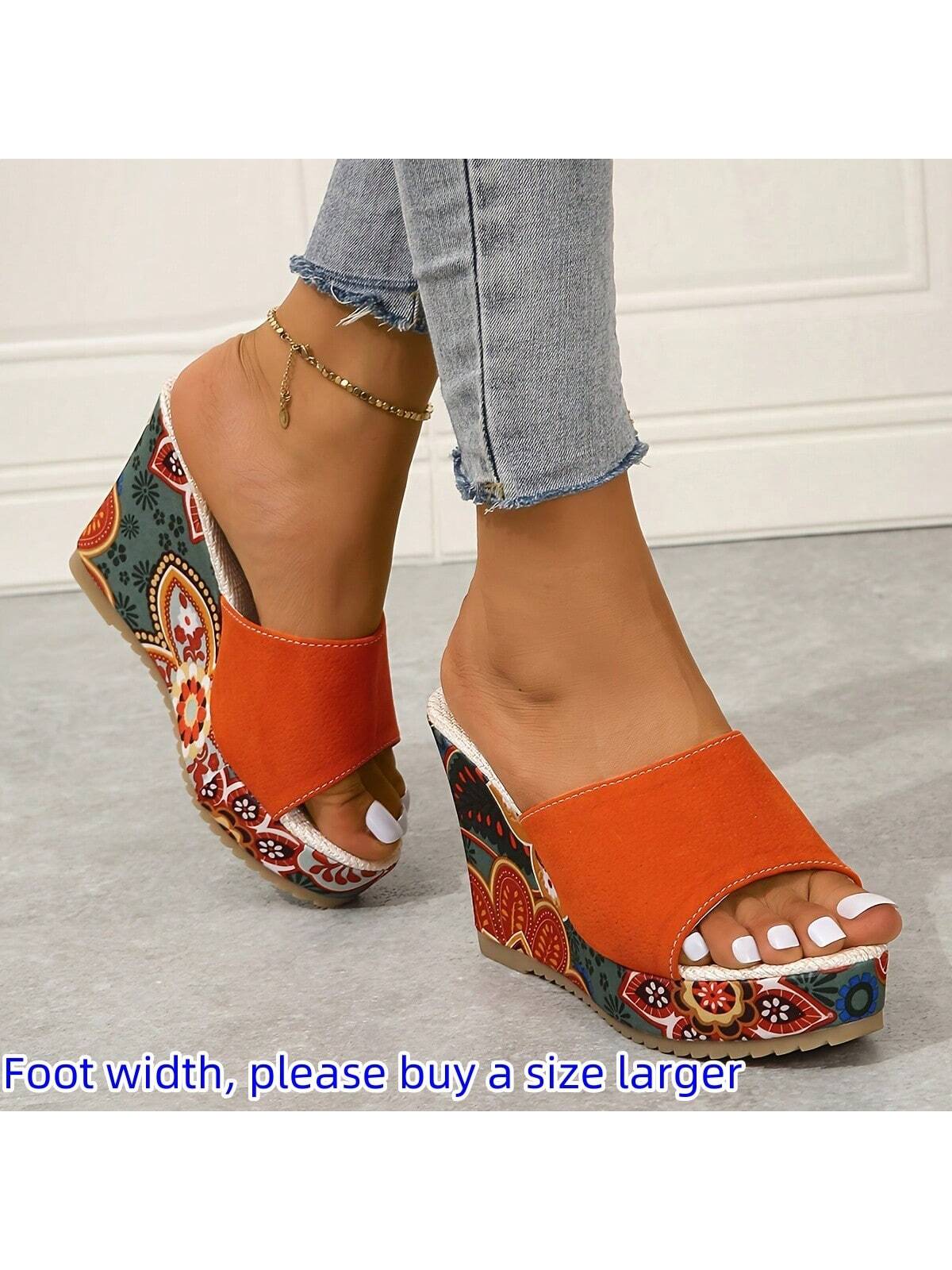 In Orange Women Platforms & Wedge Sandals