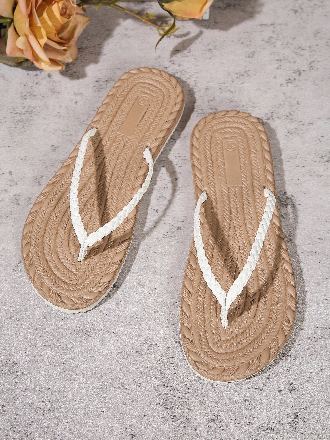 In White Women Flat Sandals