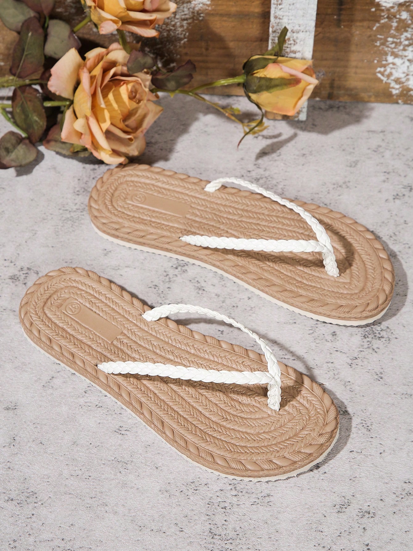 In White Women Flat Sandals