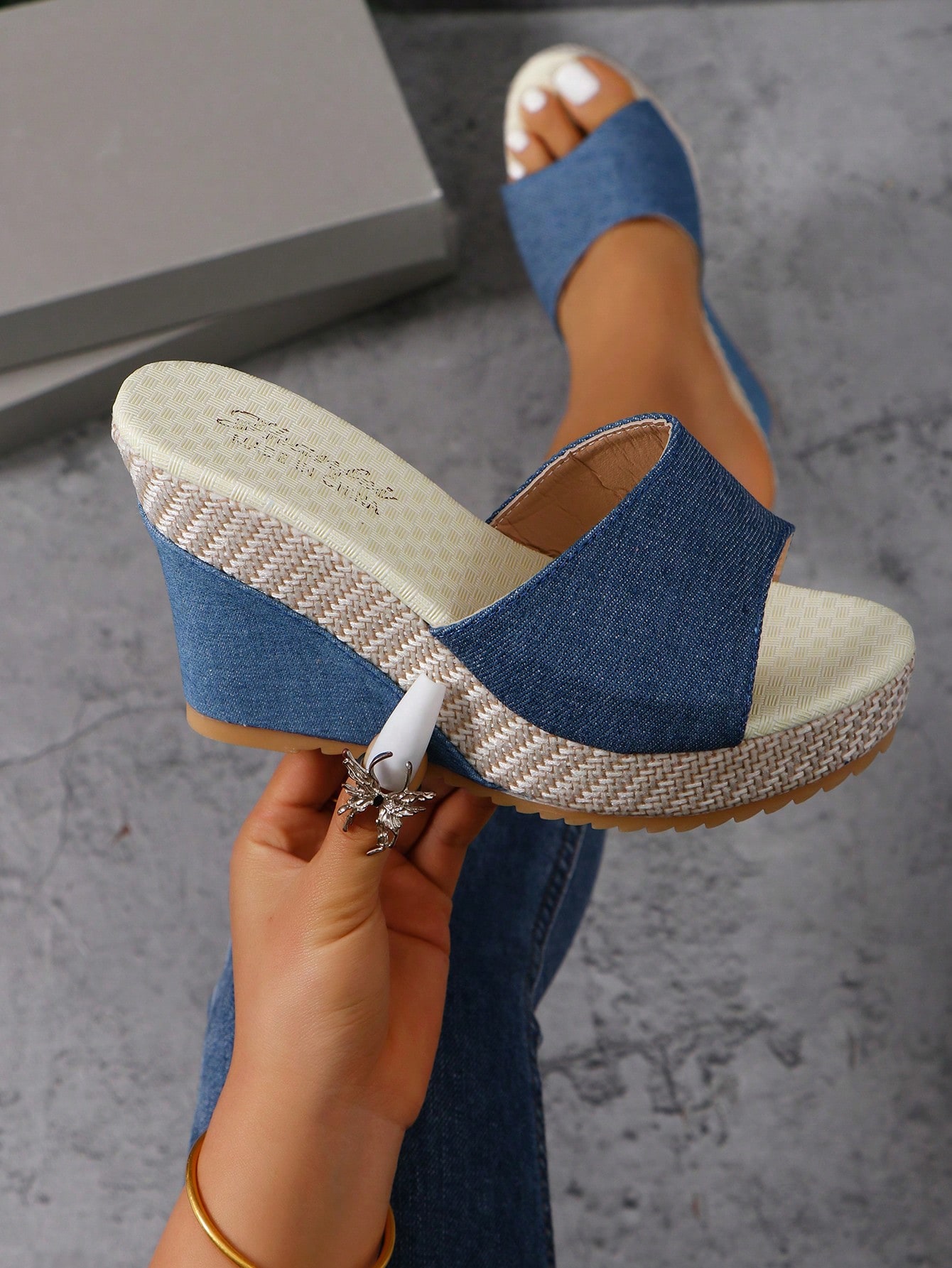 In Blue Women Platforms & Wedge Sandals