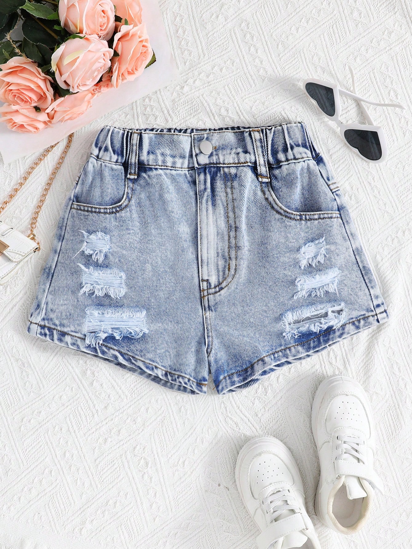 Tween Girls Denim Shorts