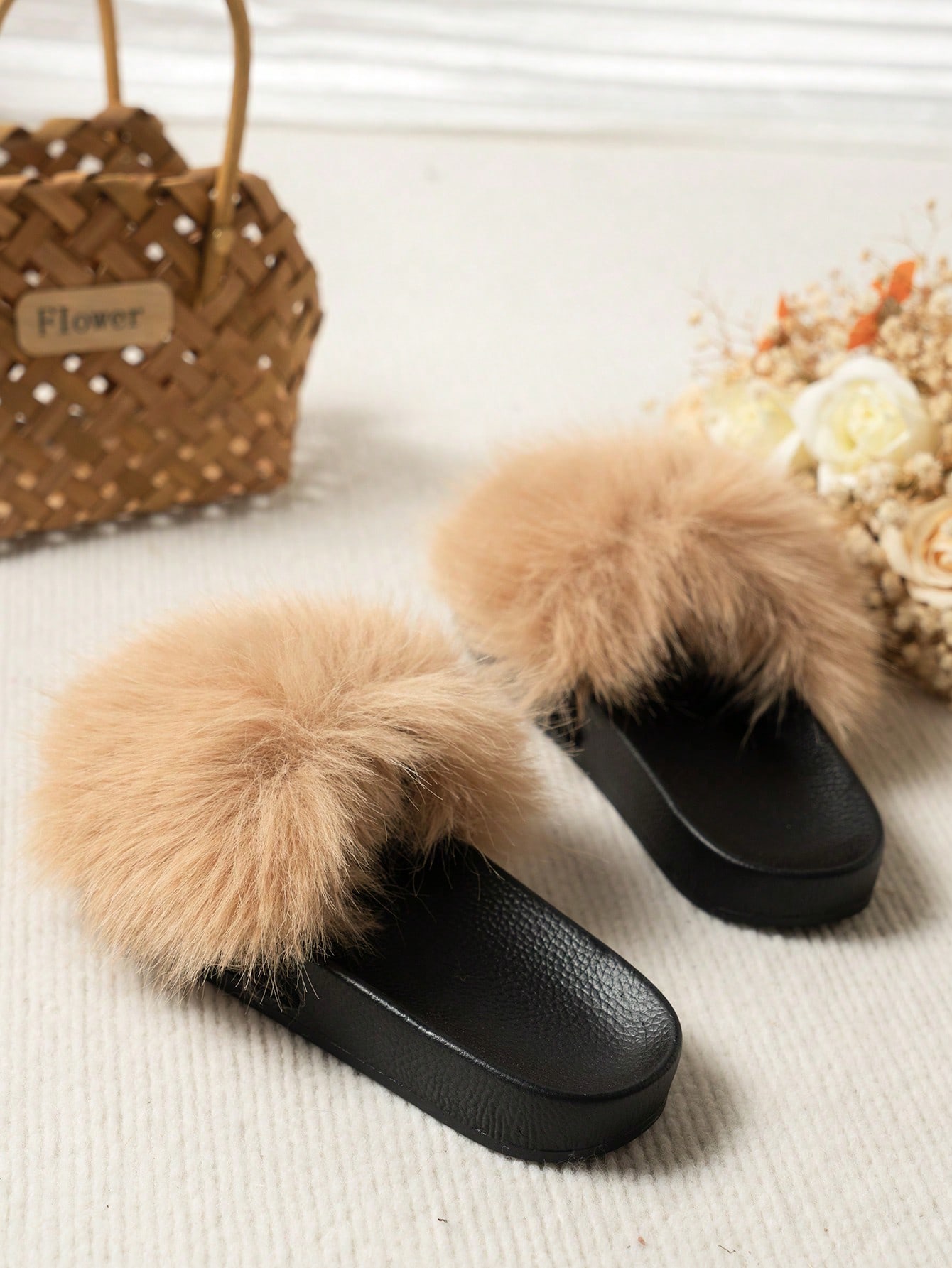 In Khaki Women Slides