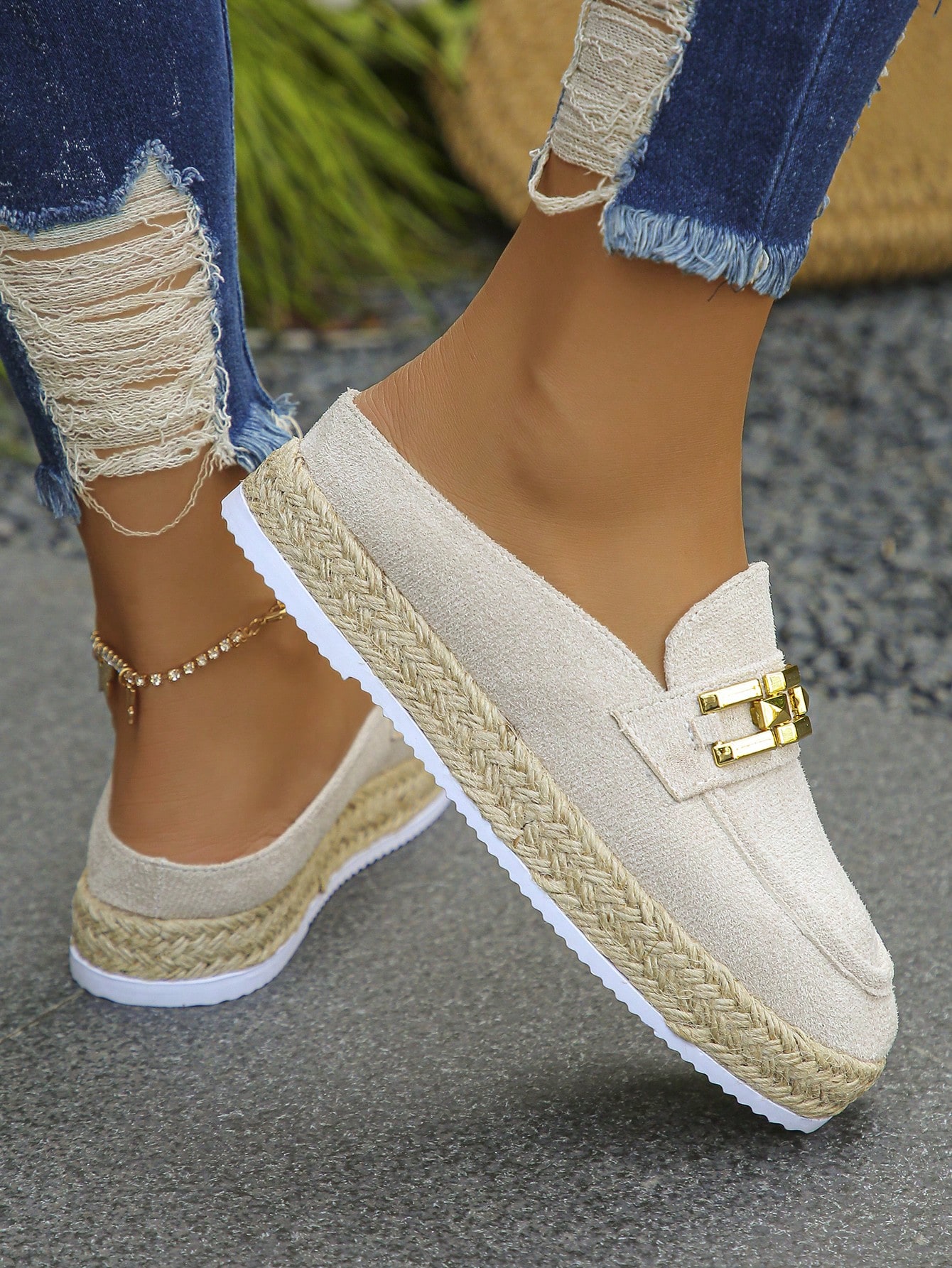 In Beige Women Wedges & Flatform