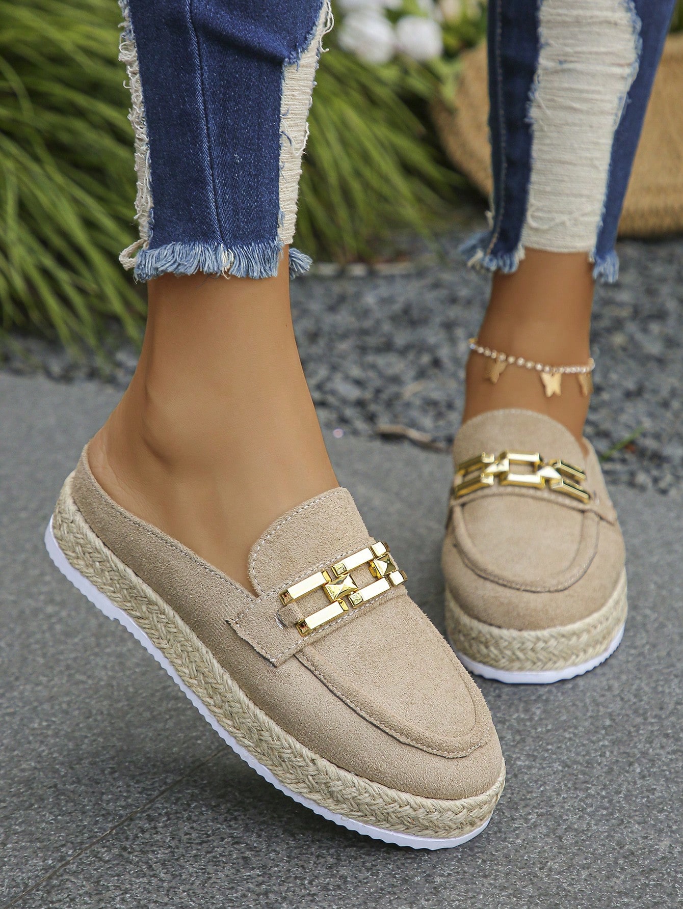 In Khaki Women Wedges & Flatform