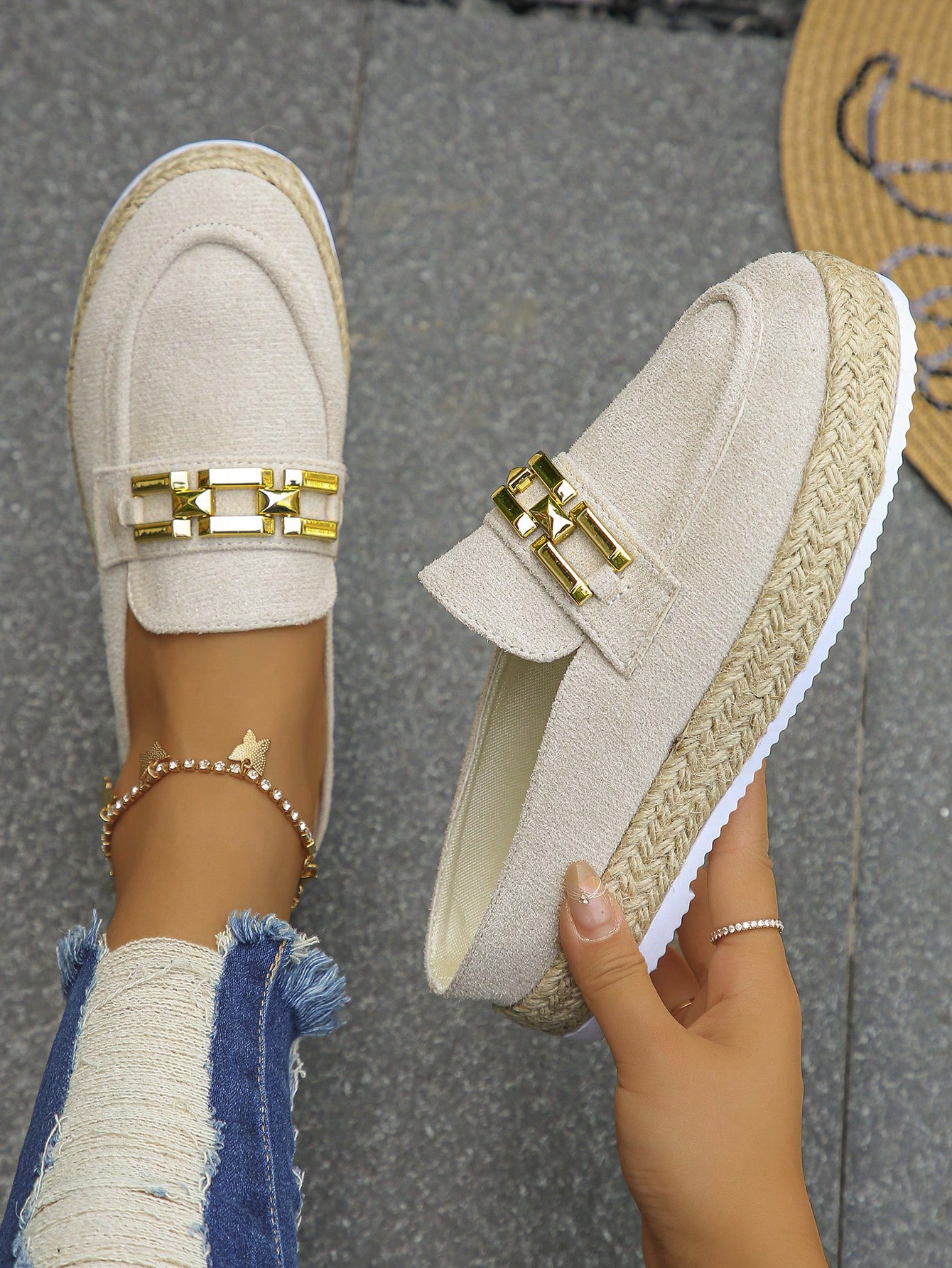 In Beige Women Wedges & Flatform