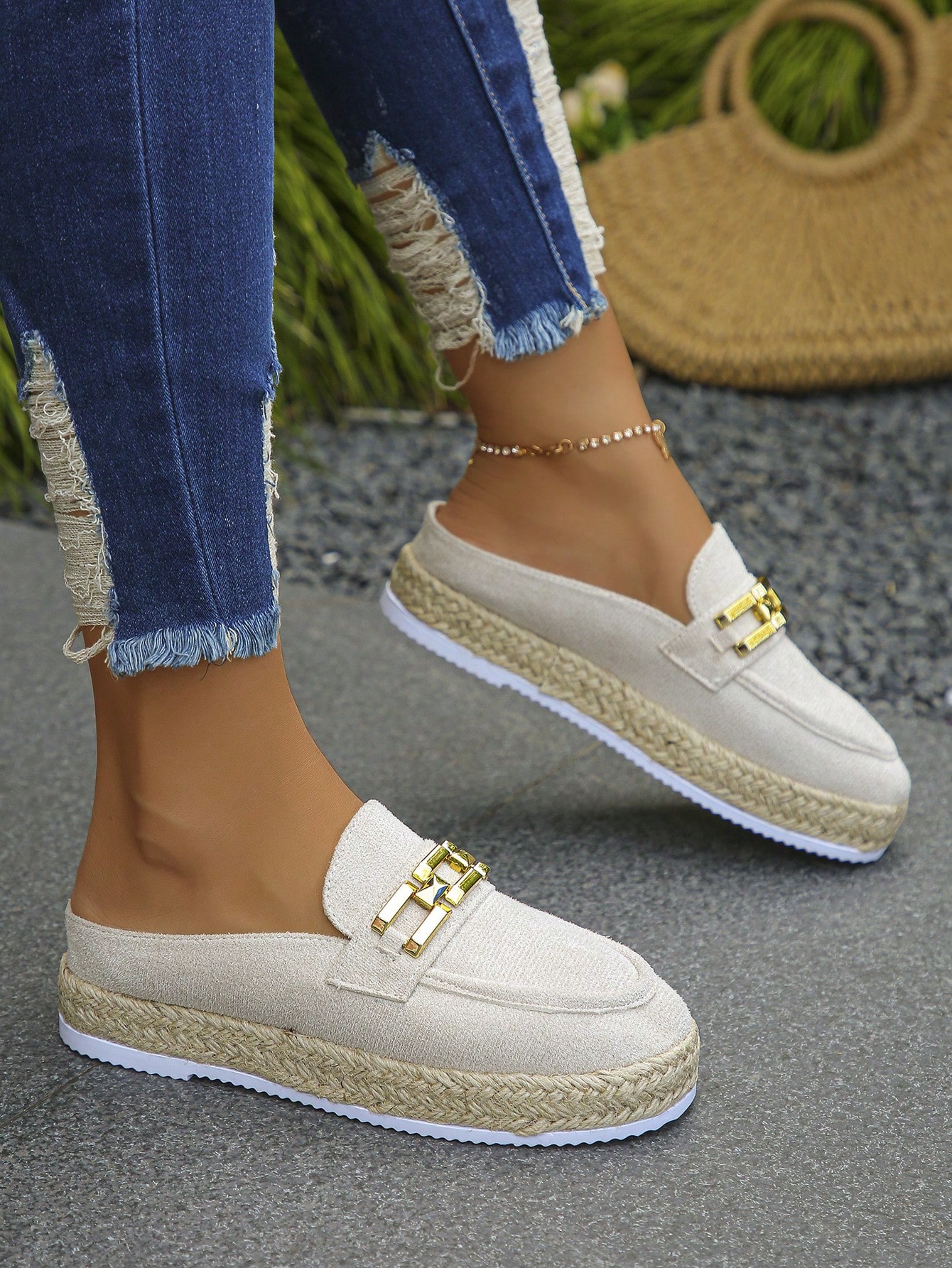 In Beige Women Wedges & Flatform