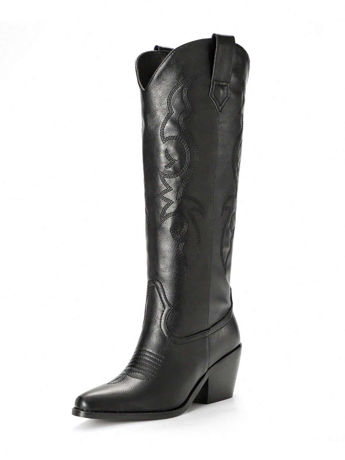 In Black Women Knee-High Boots