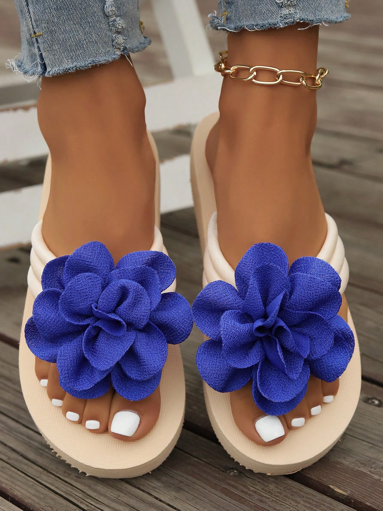 In Blue Women Slippers