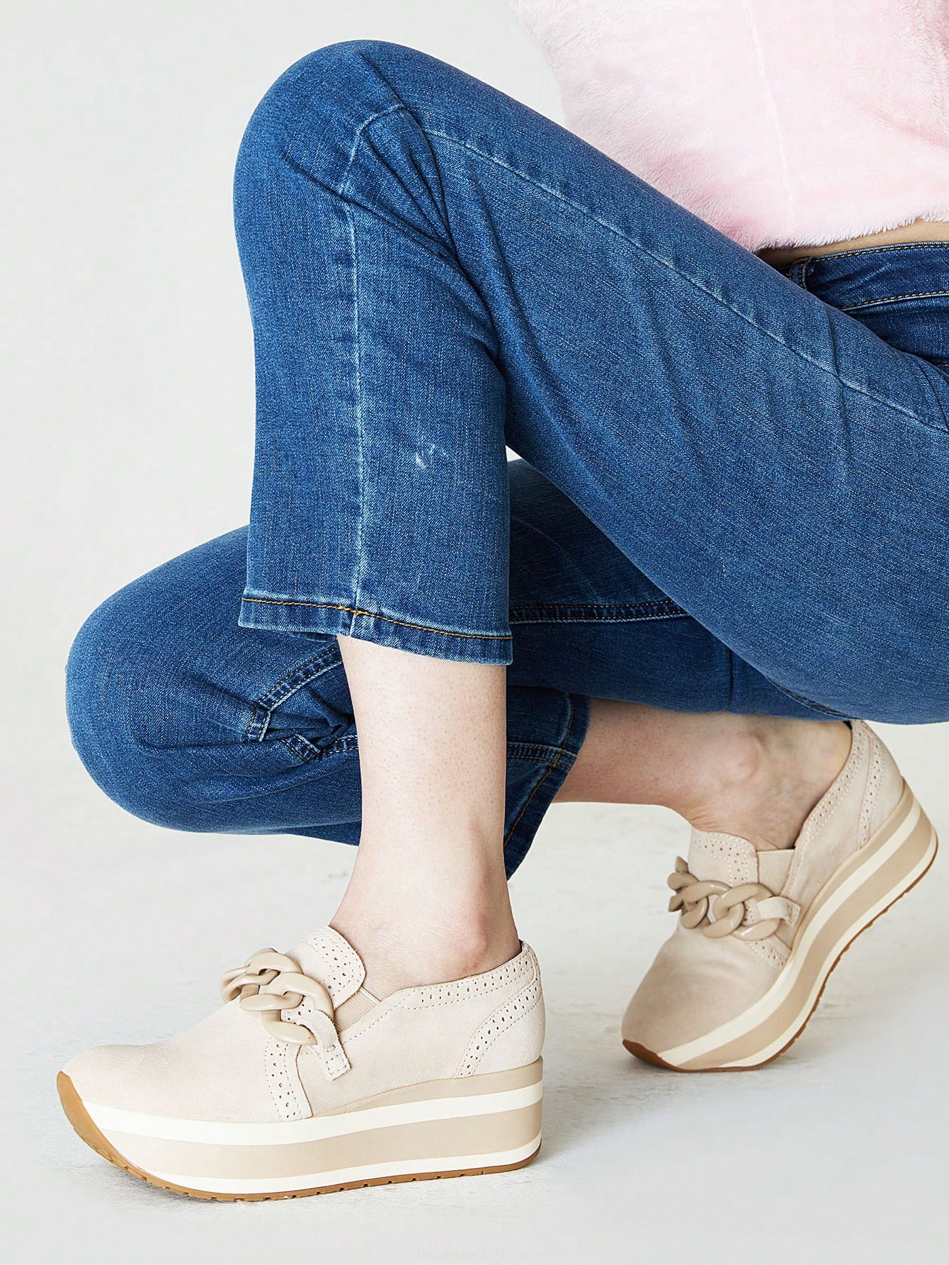 In Apricot Women Wedges & Flatform