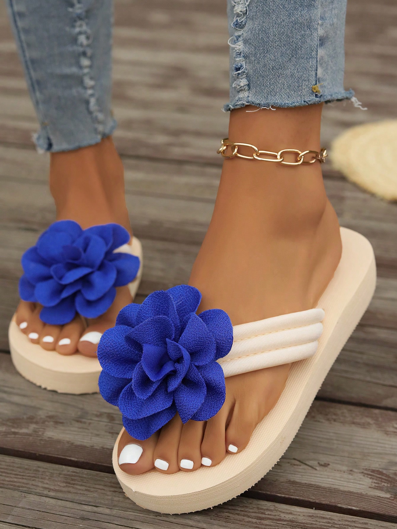 In Blue Women Slippers