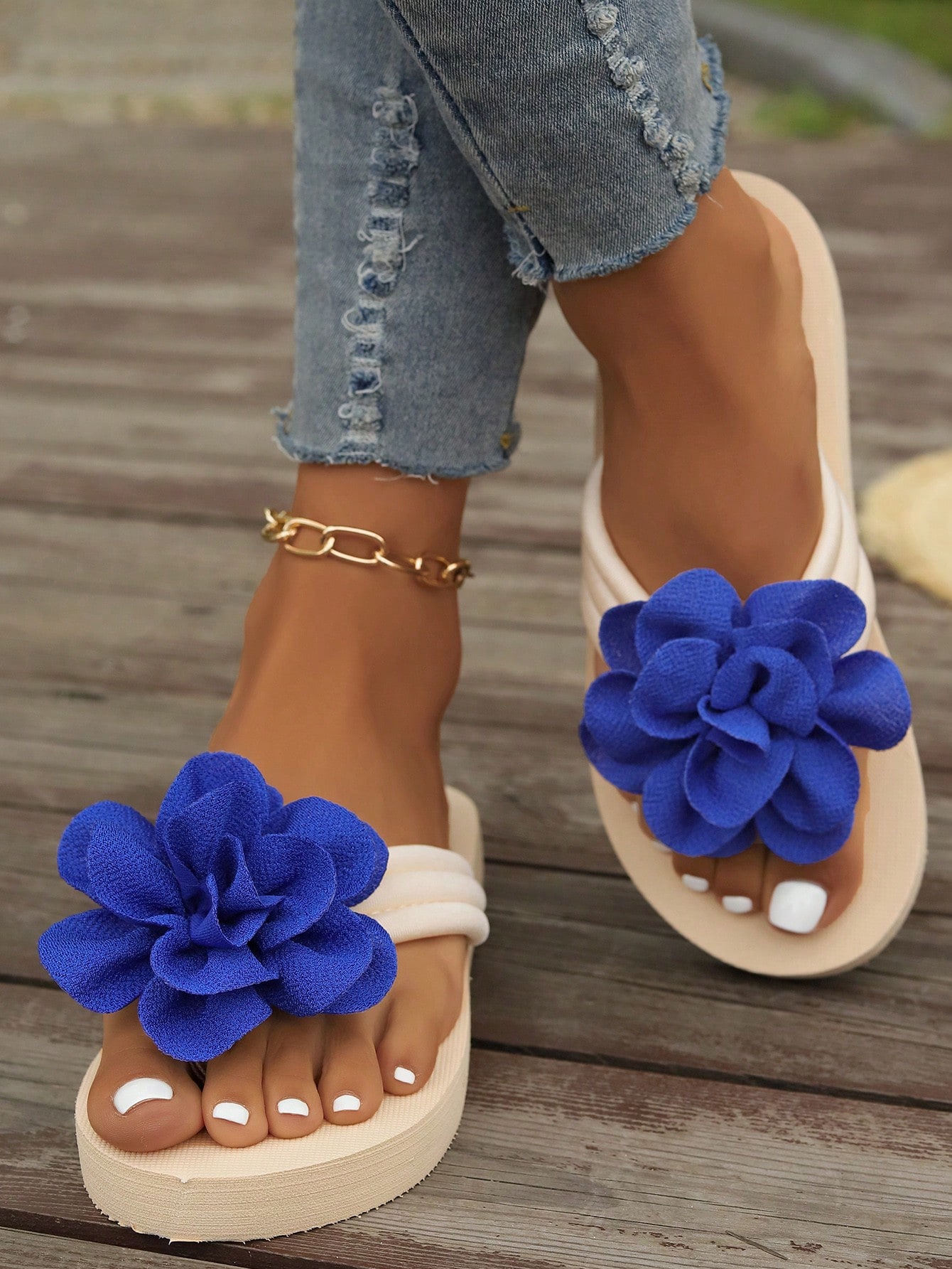 In Blue Women Slippers