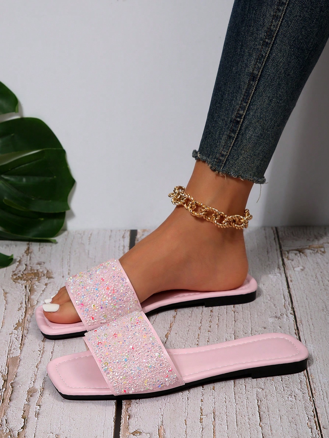 In Pink Women Flat Sandals