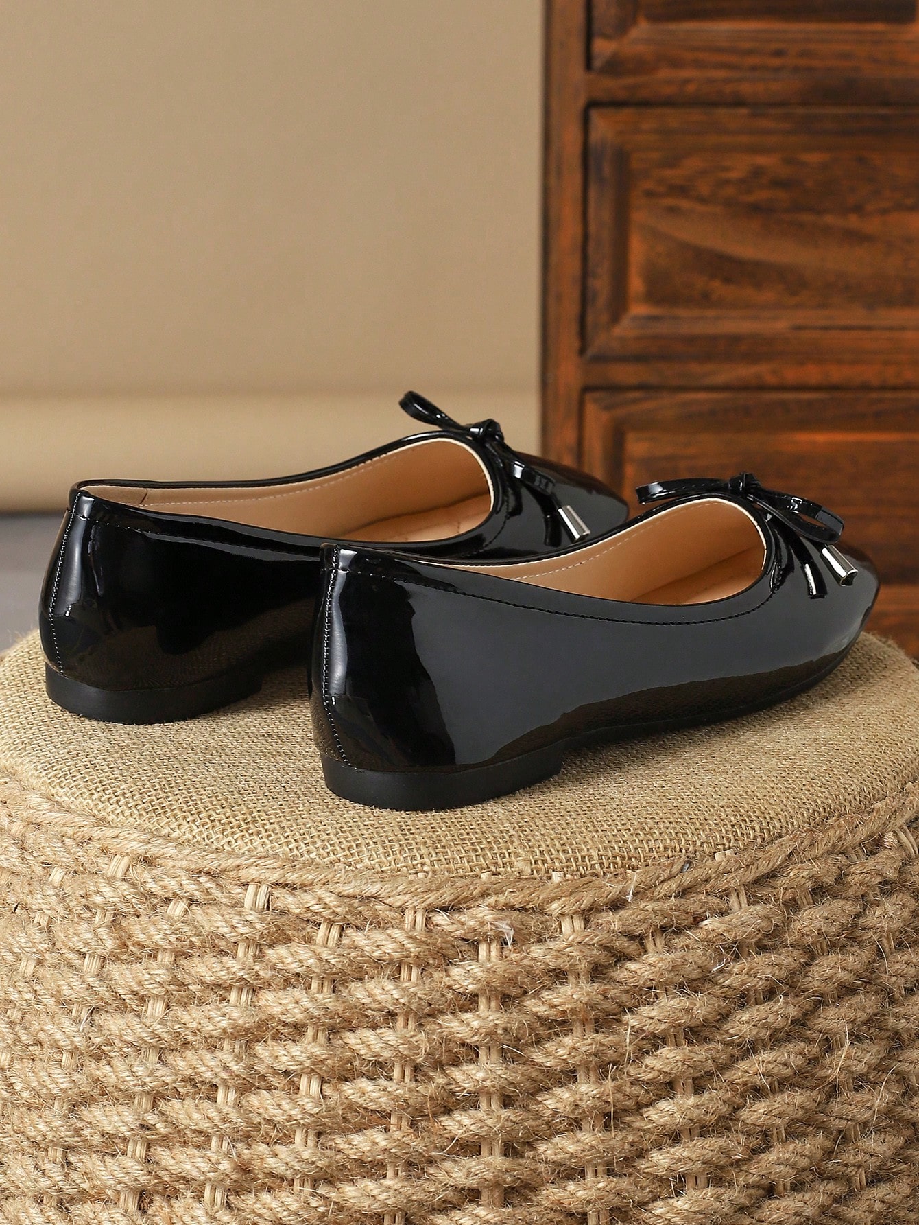 In Black Women Flats