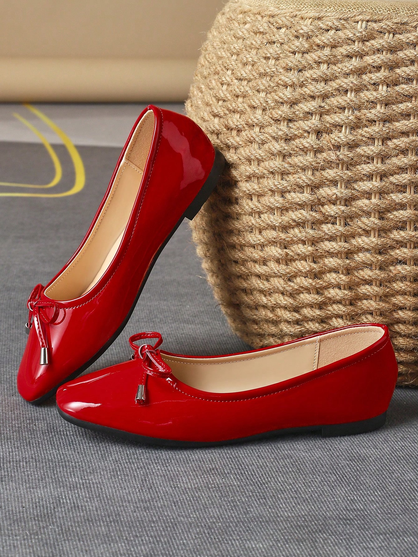 In Red Women Flats