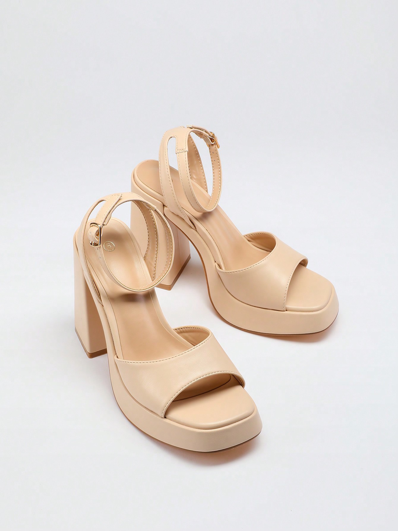 In Khaki Women Heeled Sandals