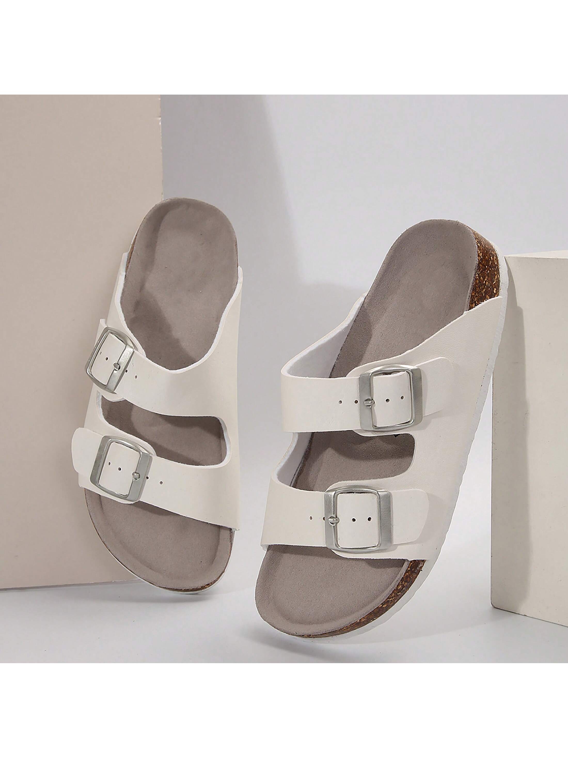 In Beige Women Flat Sandals