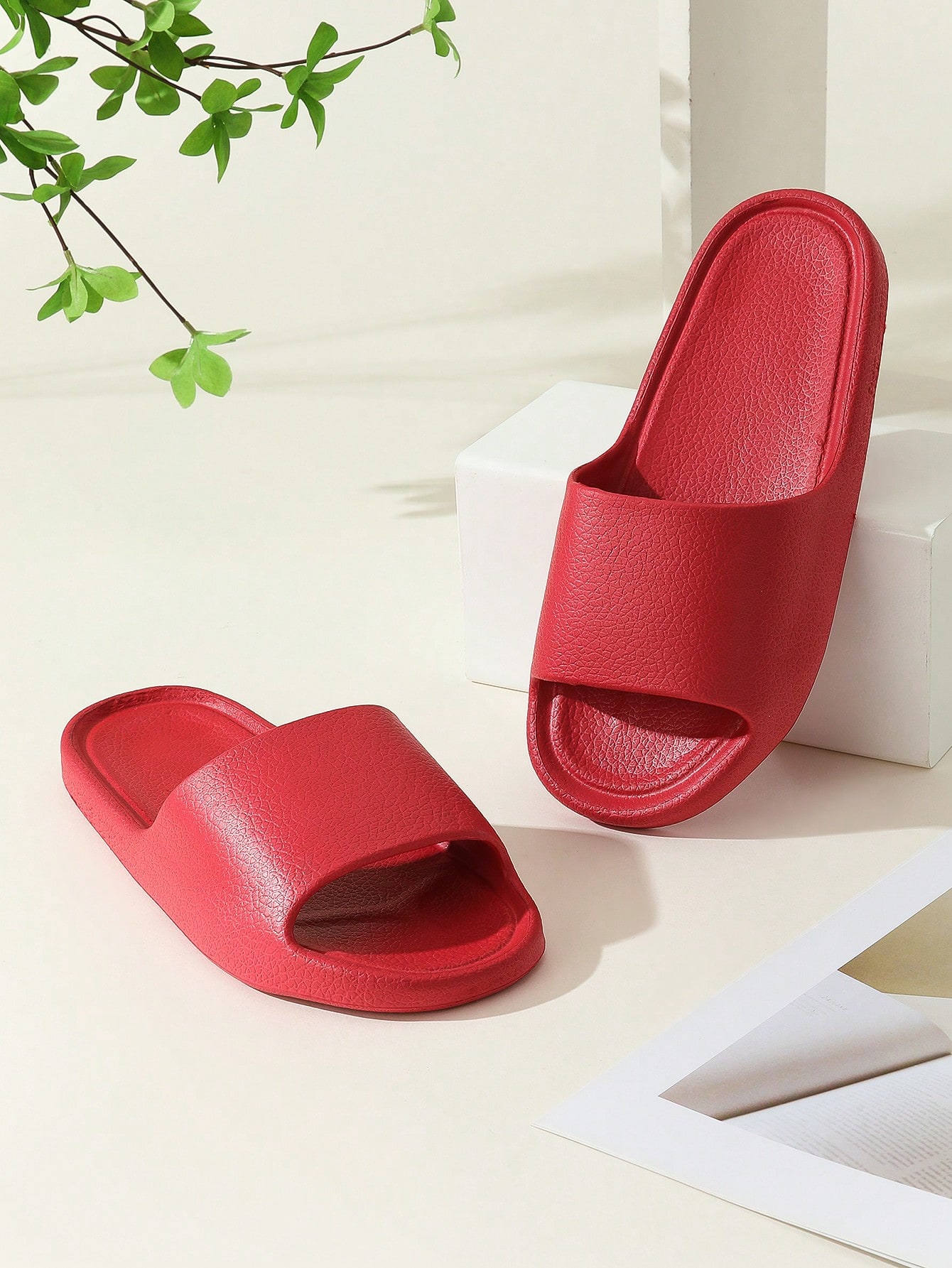 In Red Women Home Slippers