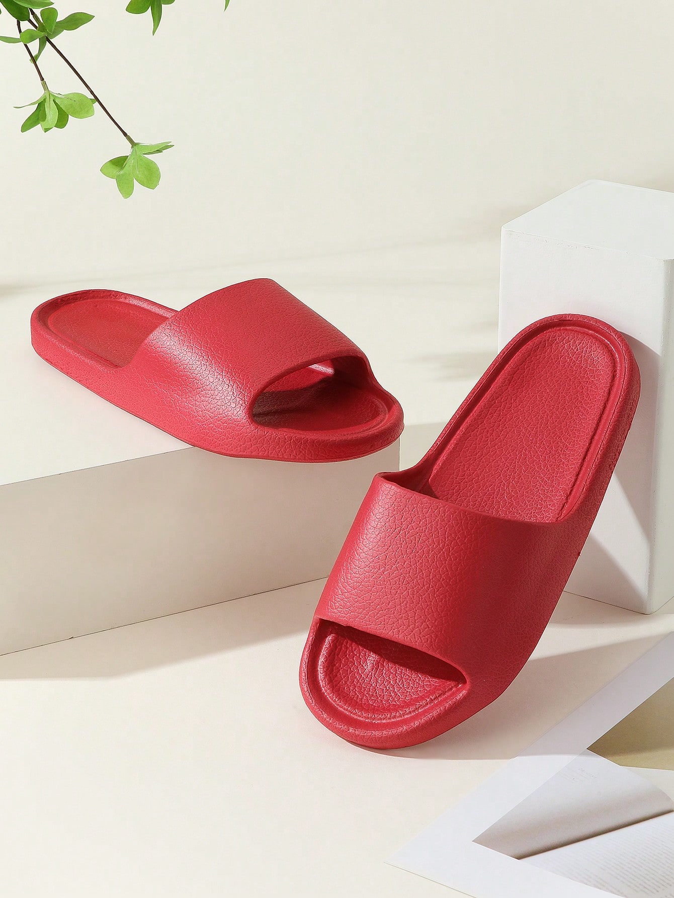 In Red Women Home Slippers