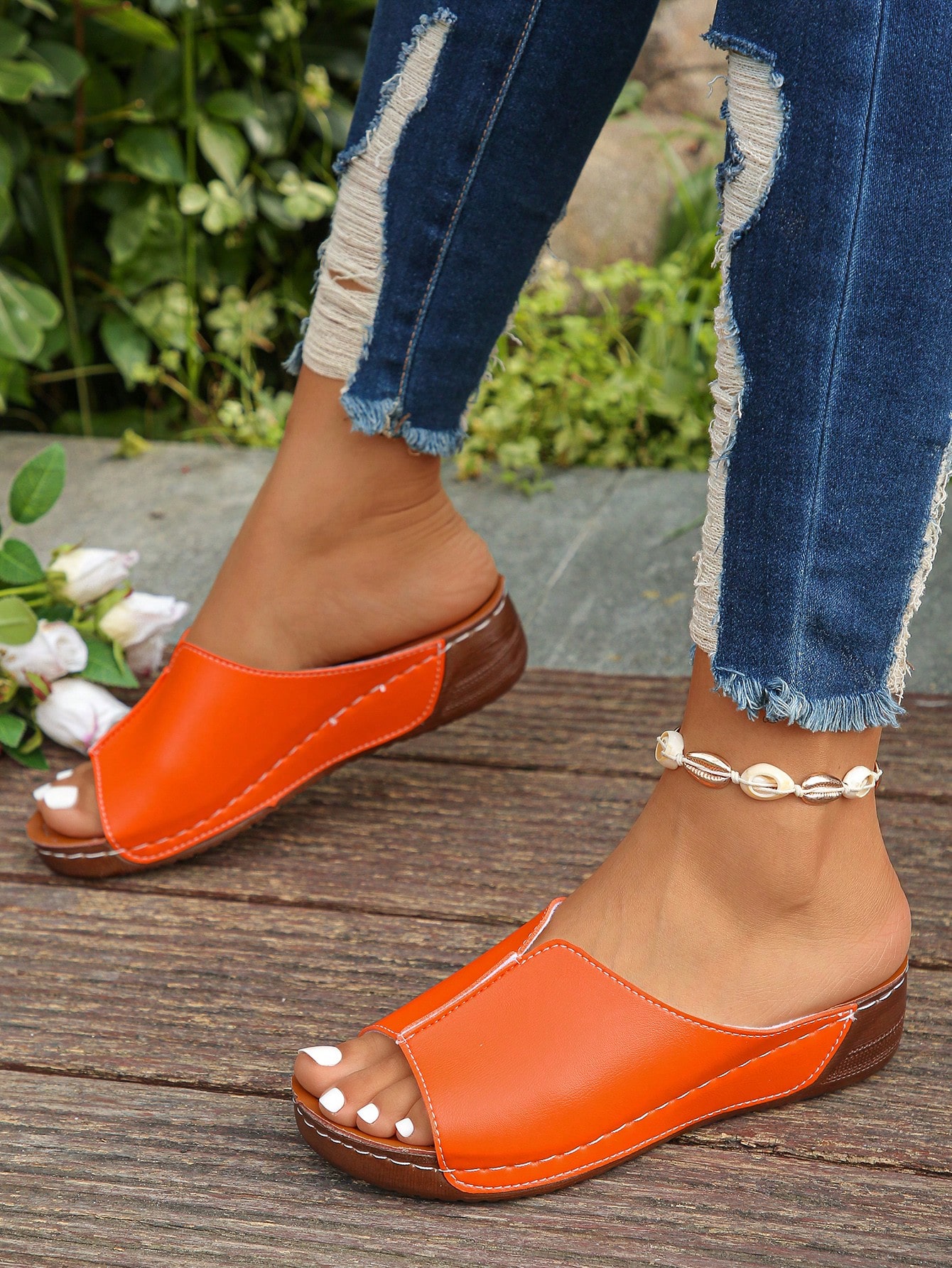 In Orange Women Platforms & Wedge Sandals