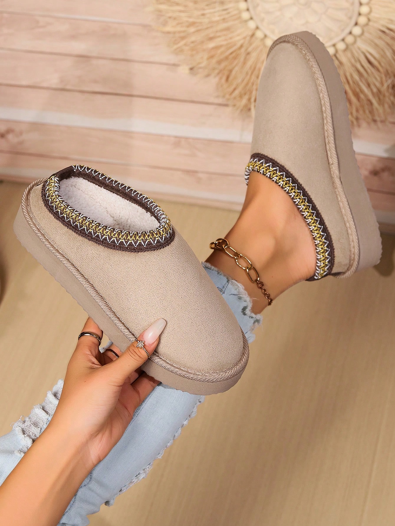 In Khaki Women Slippers