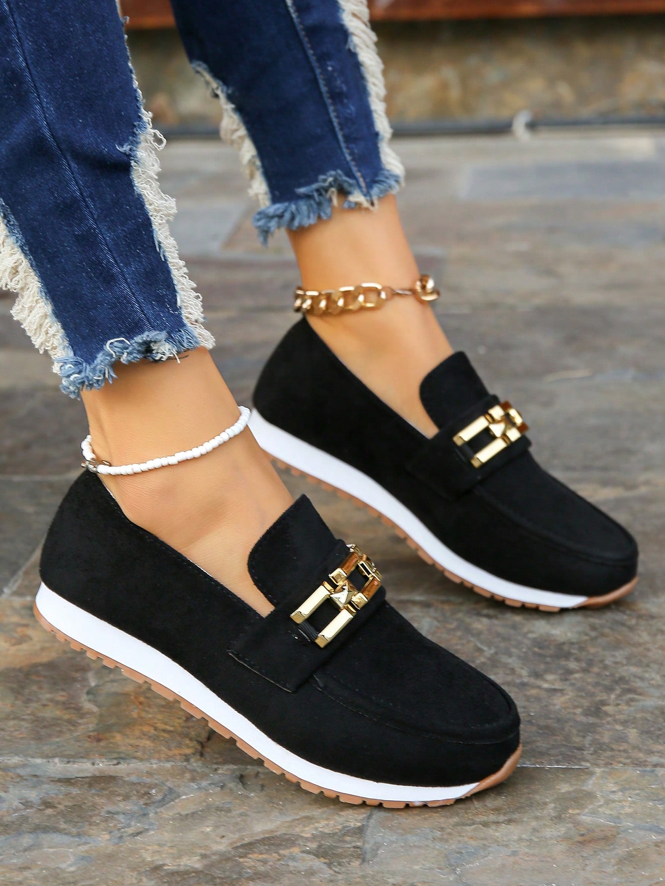 In Black Women Wedges & Flatform